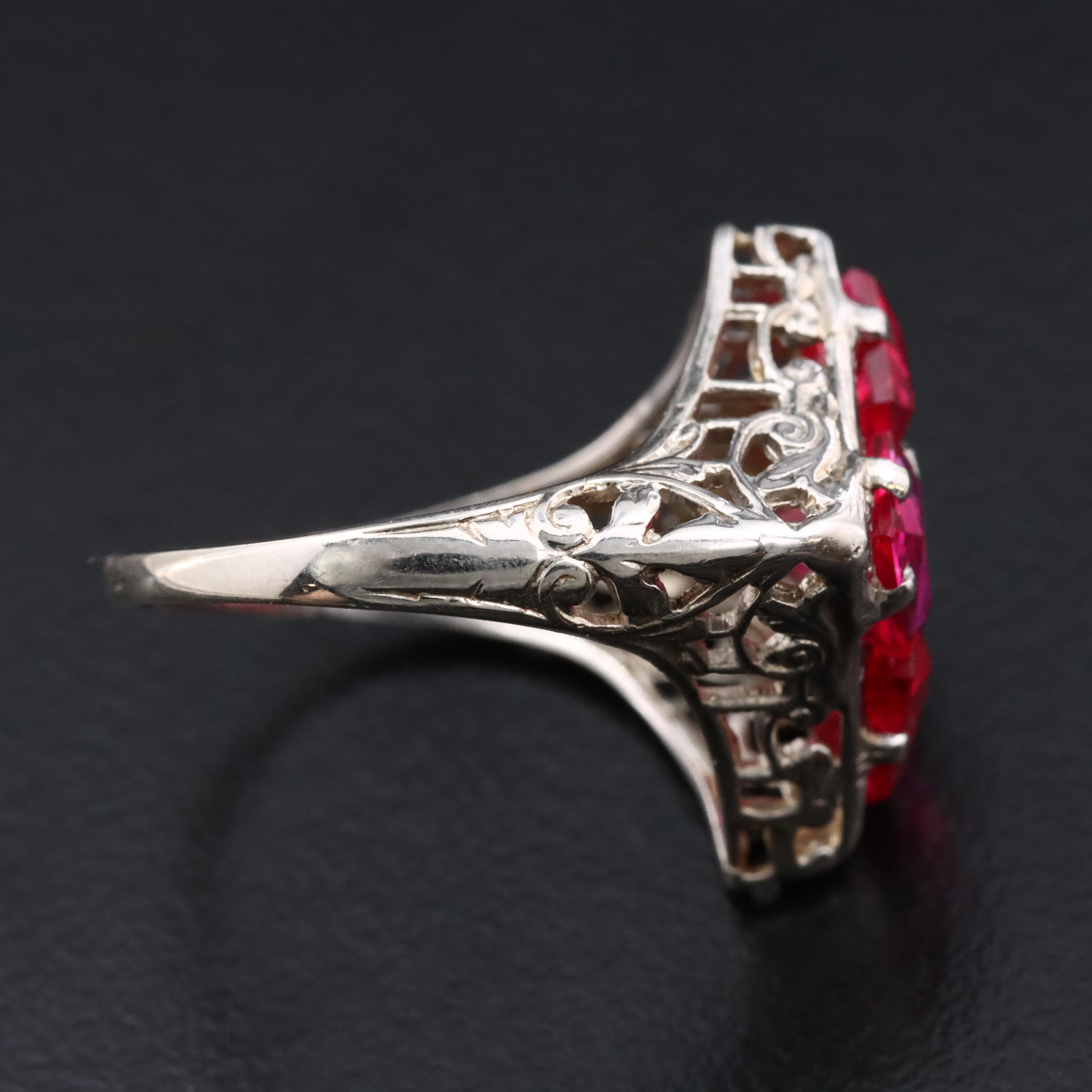 Vintage Ruby and Diamond Ring