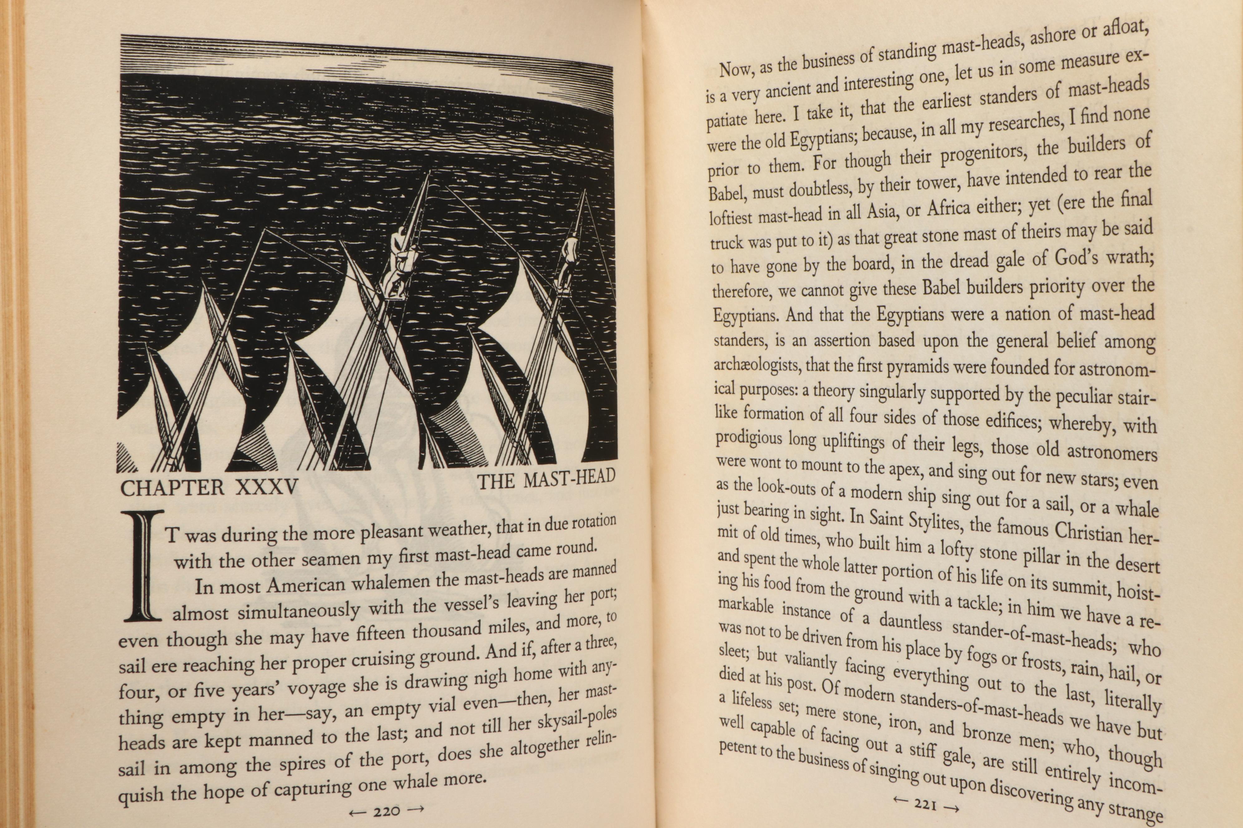 Rockwell Kent Illustrated "Moby-Dick; or, The Whale" by Herman Melville, 1930