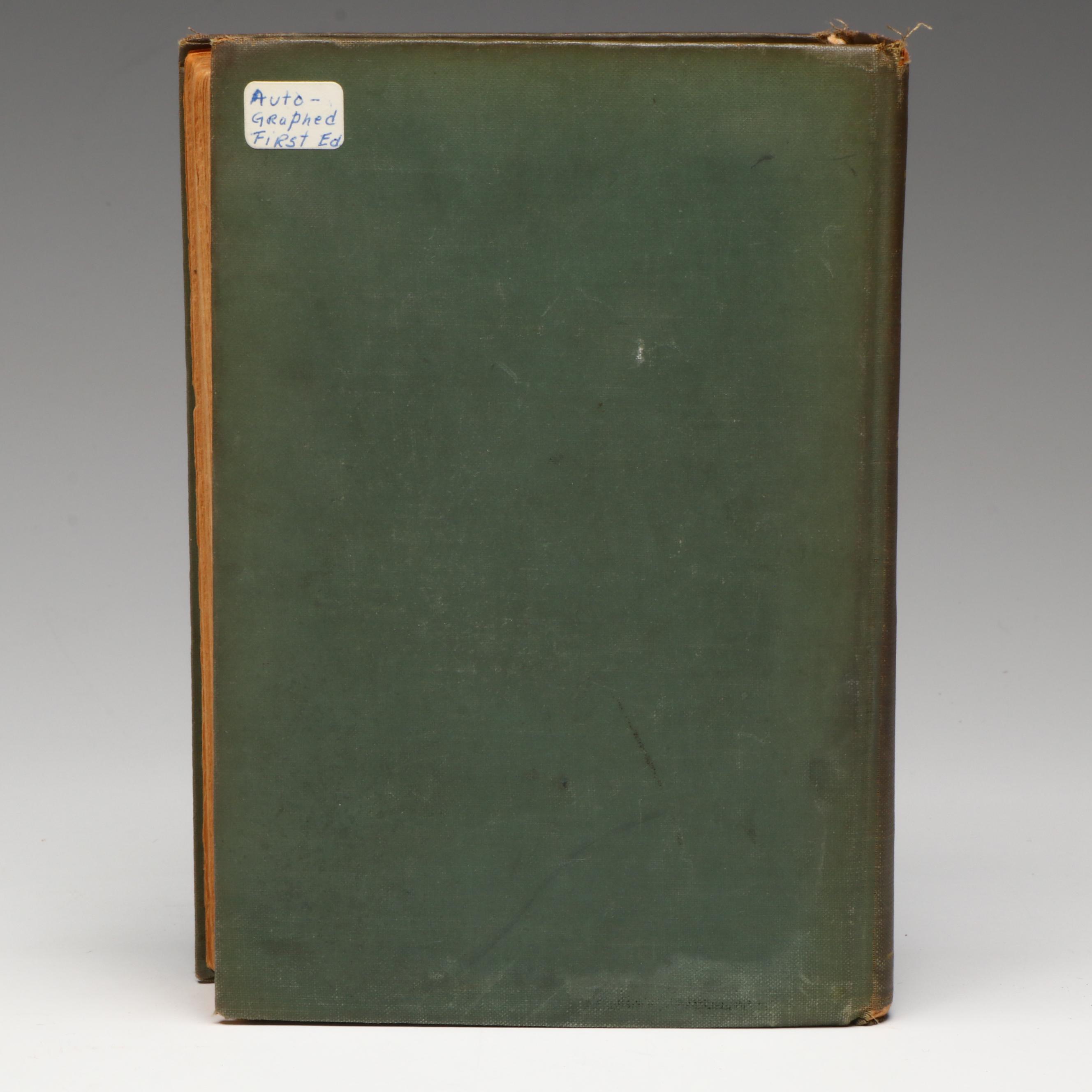 Signed First Edition "Thunder Mountain" by Zane Grey, 1935