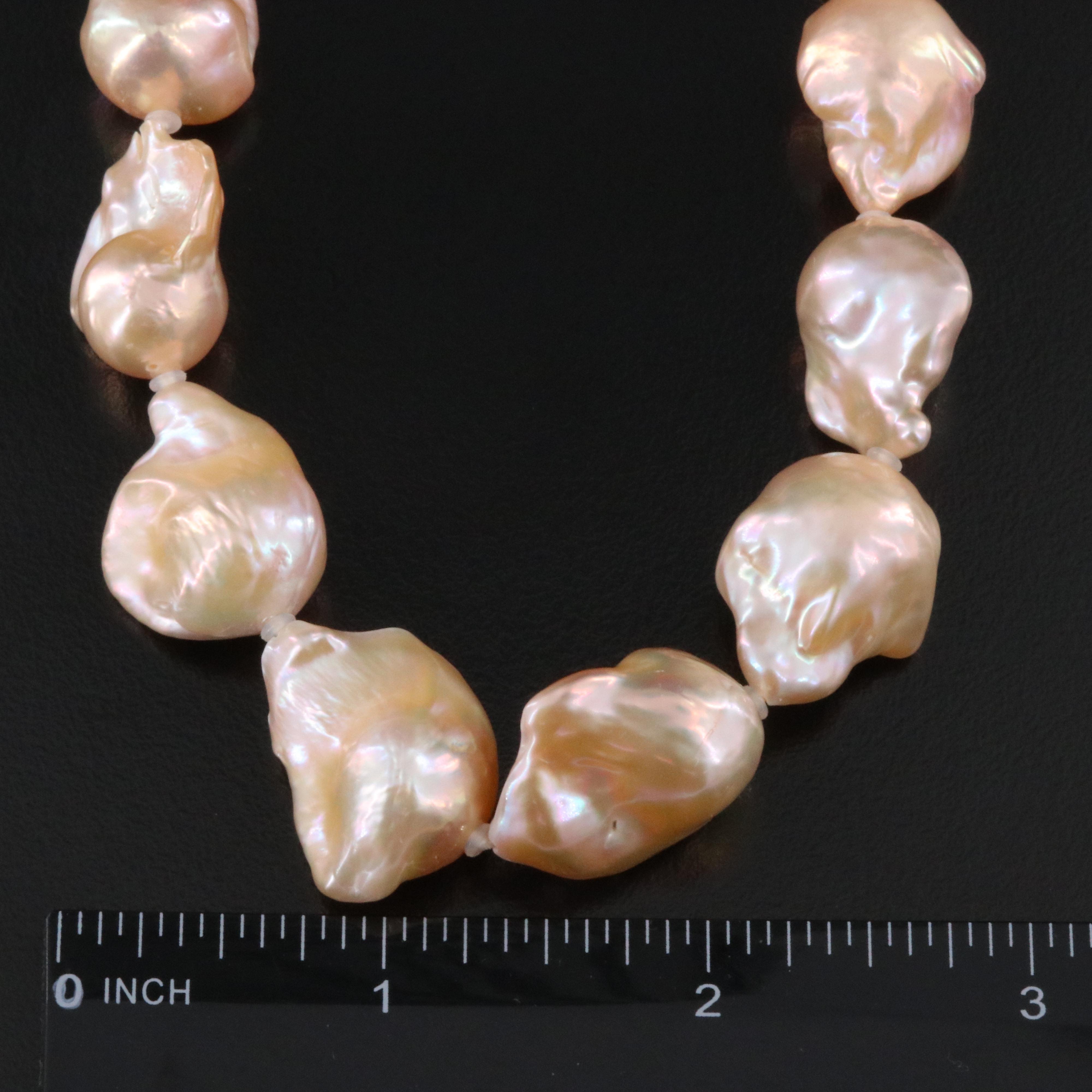 Pearl Necklace with 14K Clasp