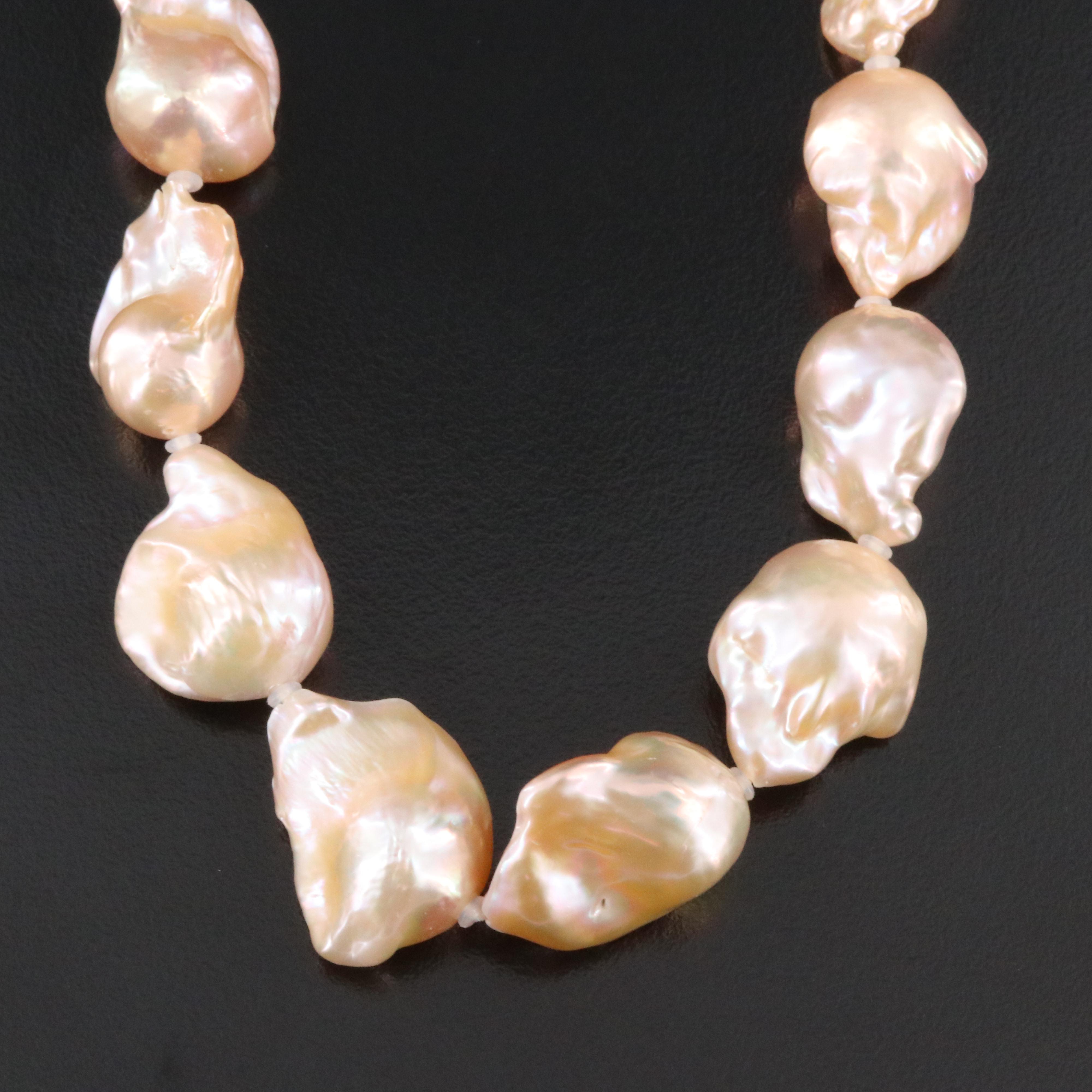 Pearl Necklace with 14K Clasp