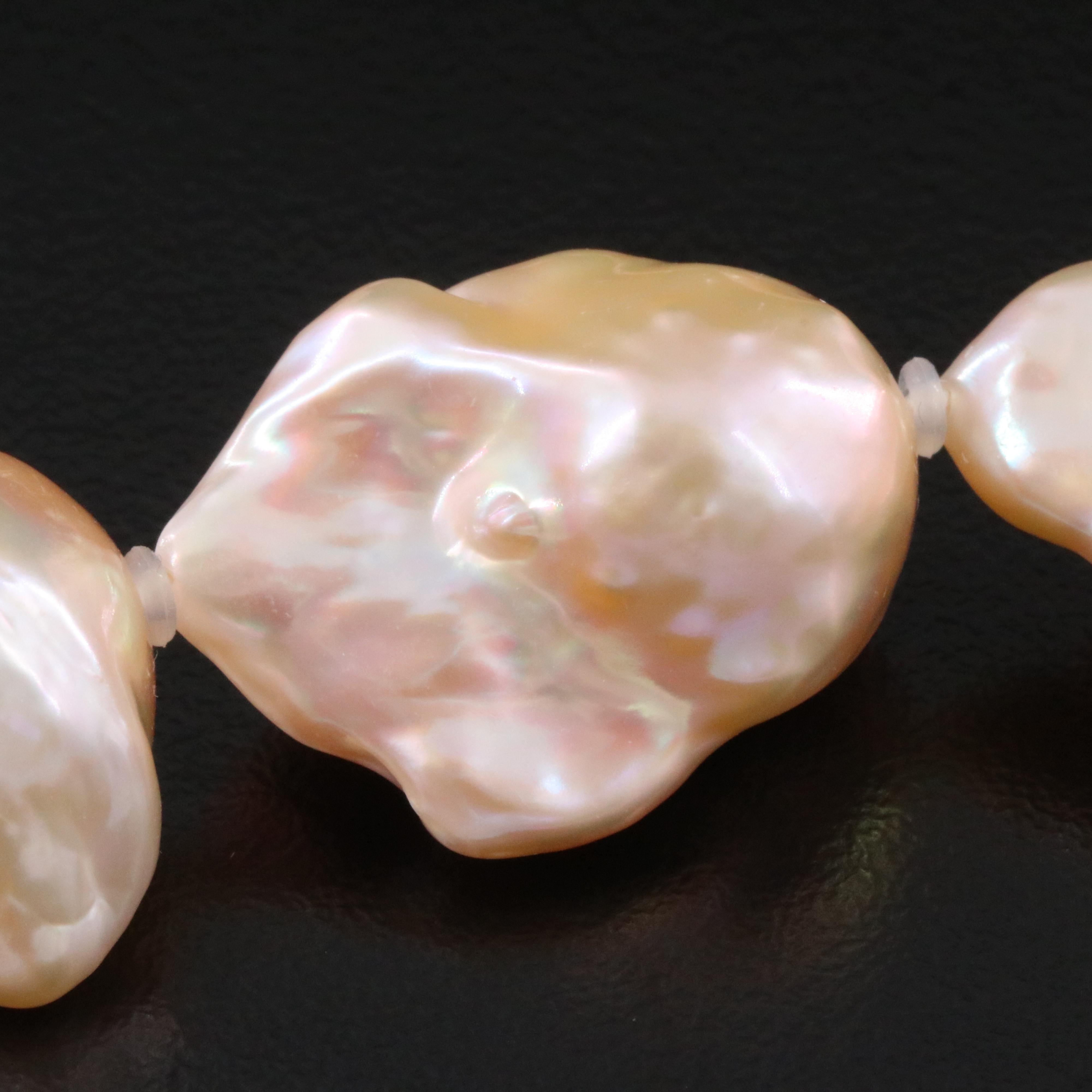 Pearl Necklace with 14K Clasp