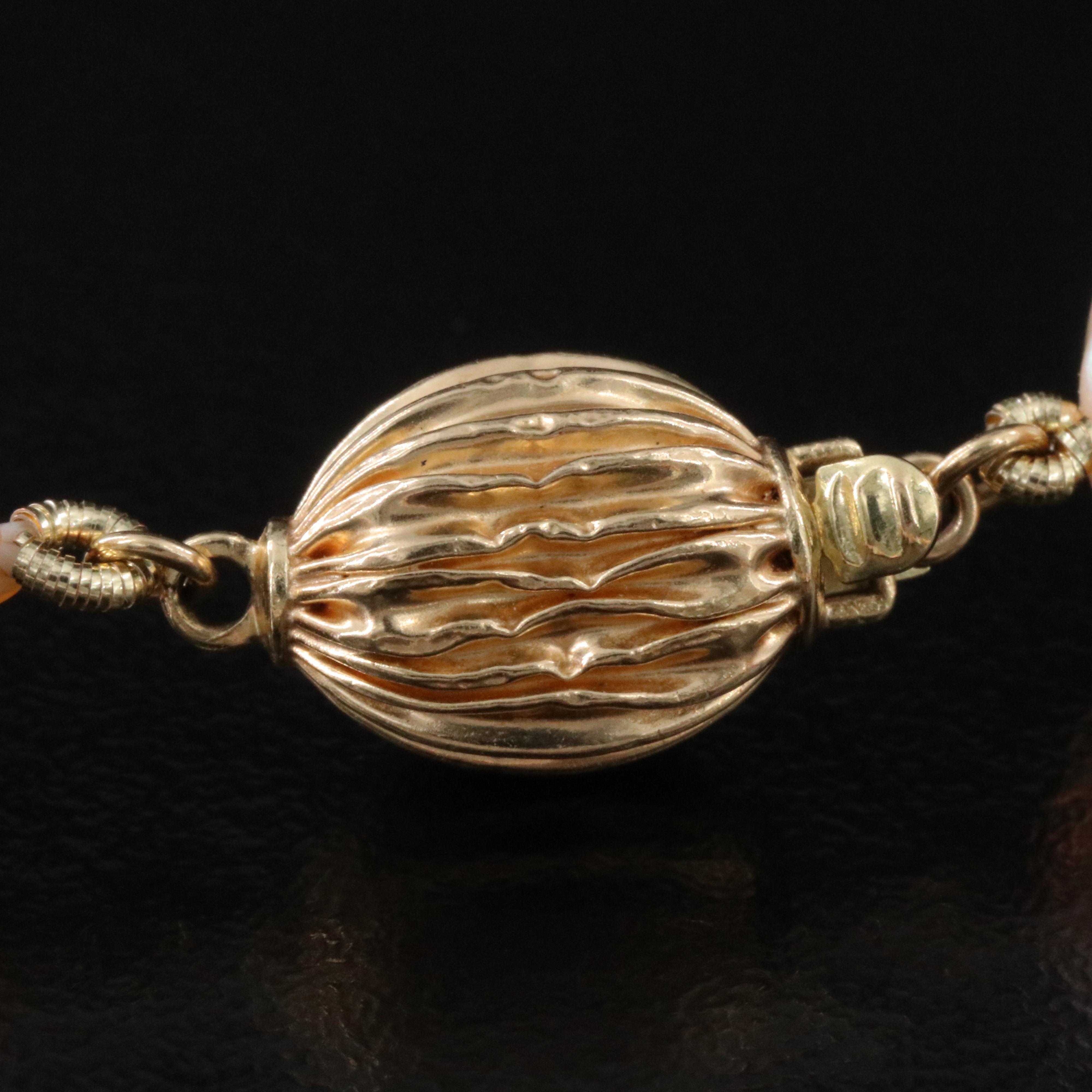 Pearl Necklace with 14K Clasp