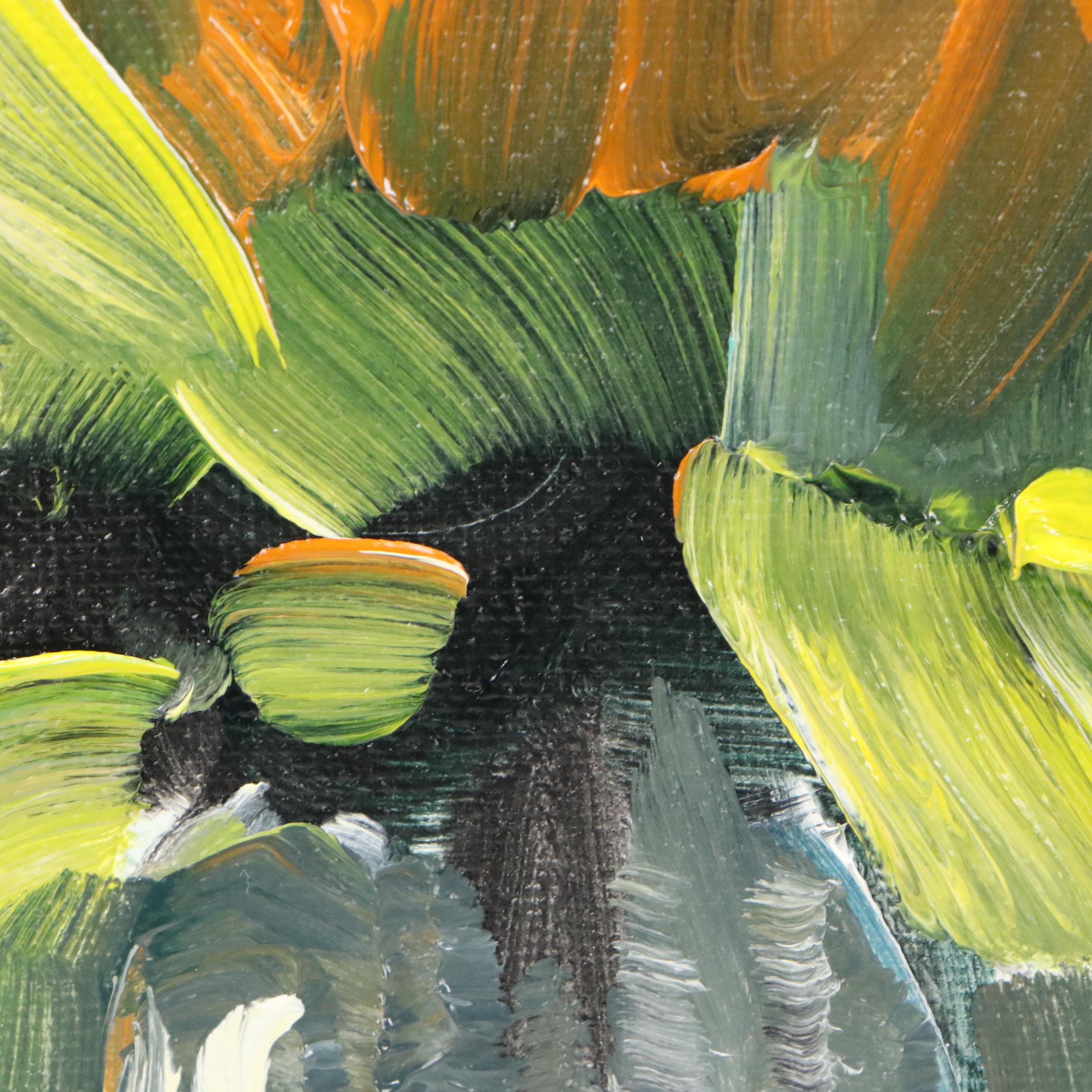 José M. Lima Floral Still Life Oil Painting, 2025