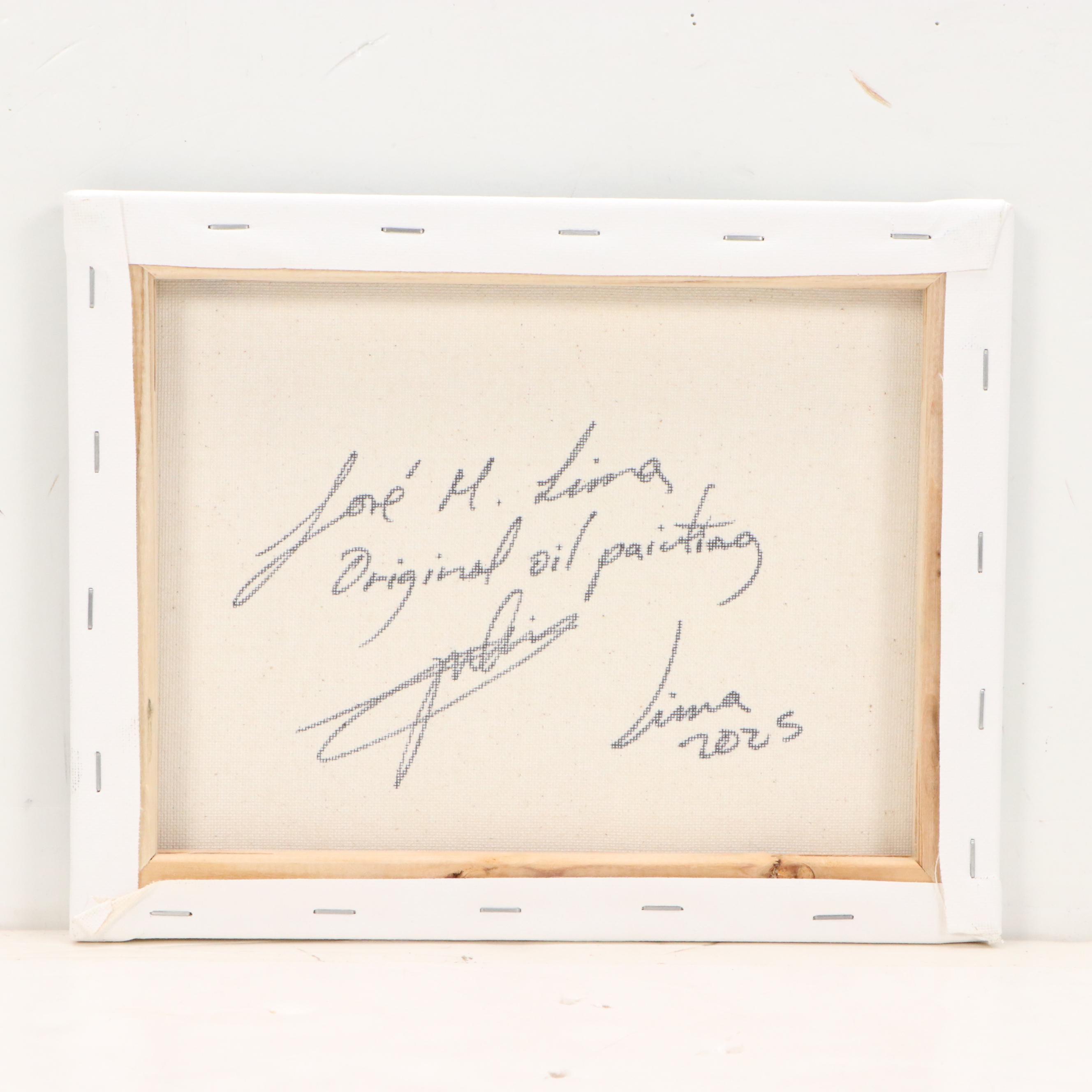 José M. Lima Floral Still Life Oil Painting, 2025