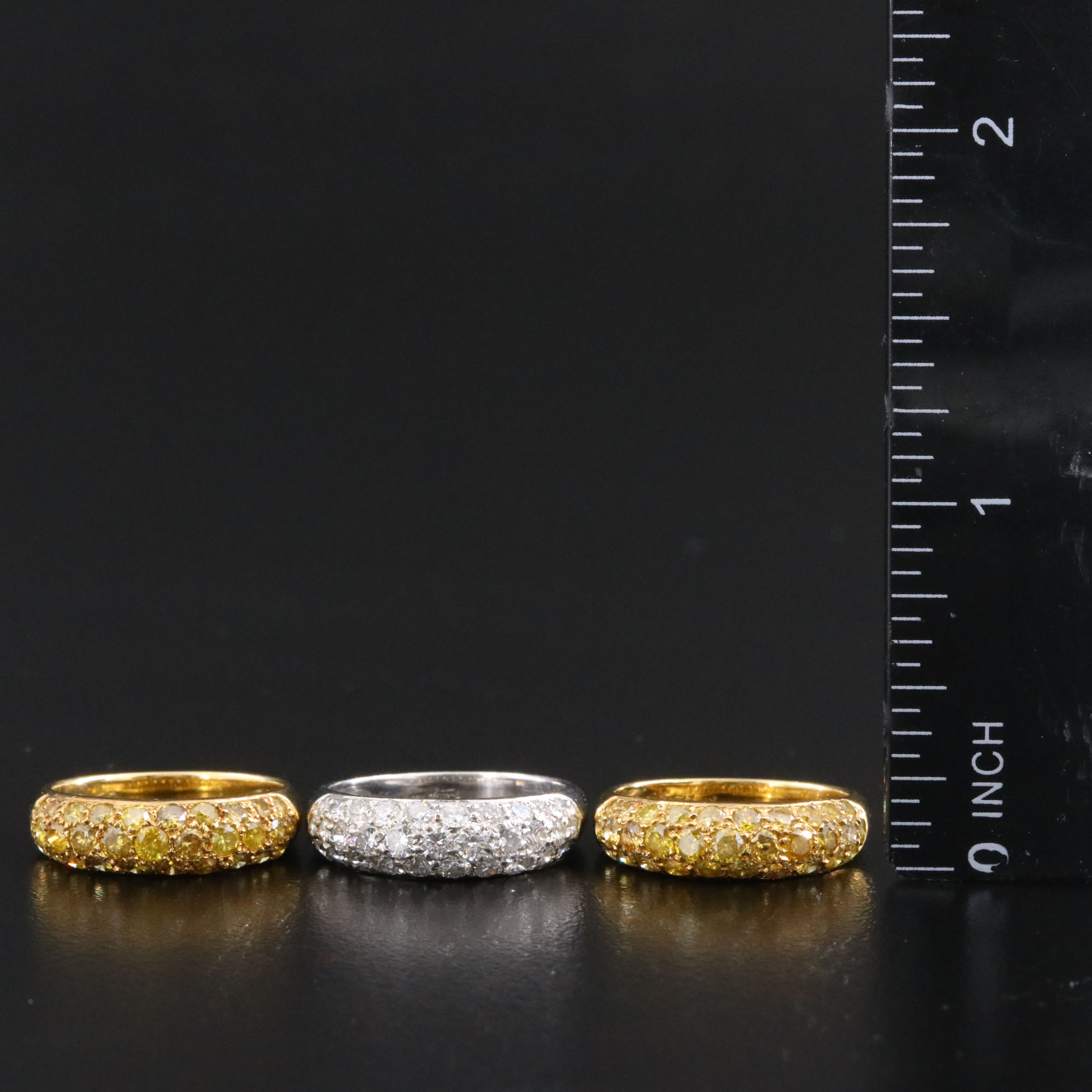 18K 3.25 CTW Diamond Bands