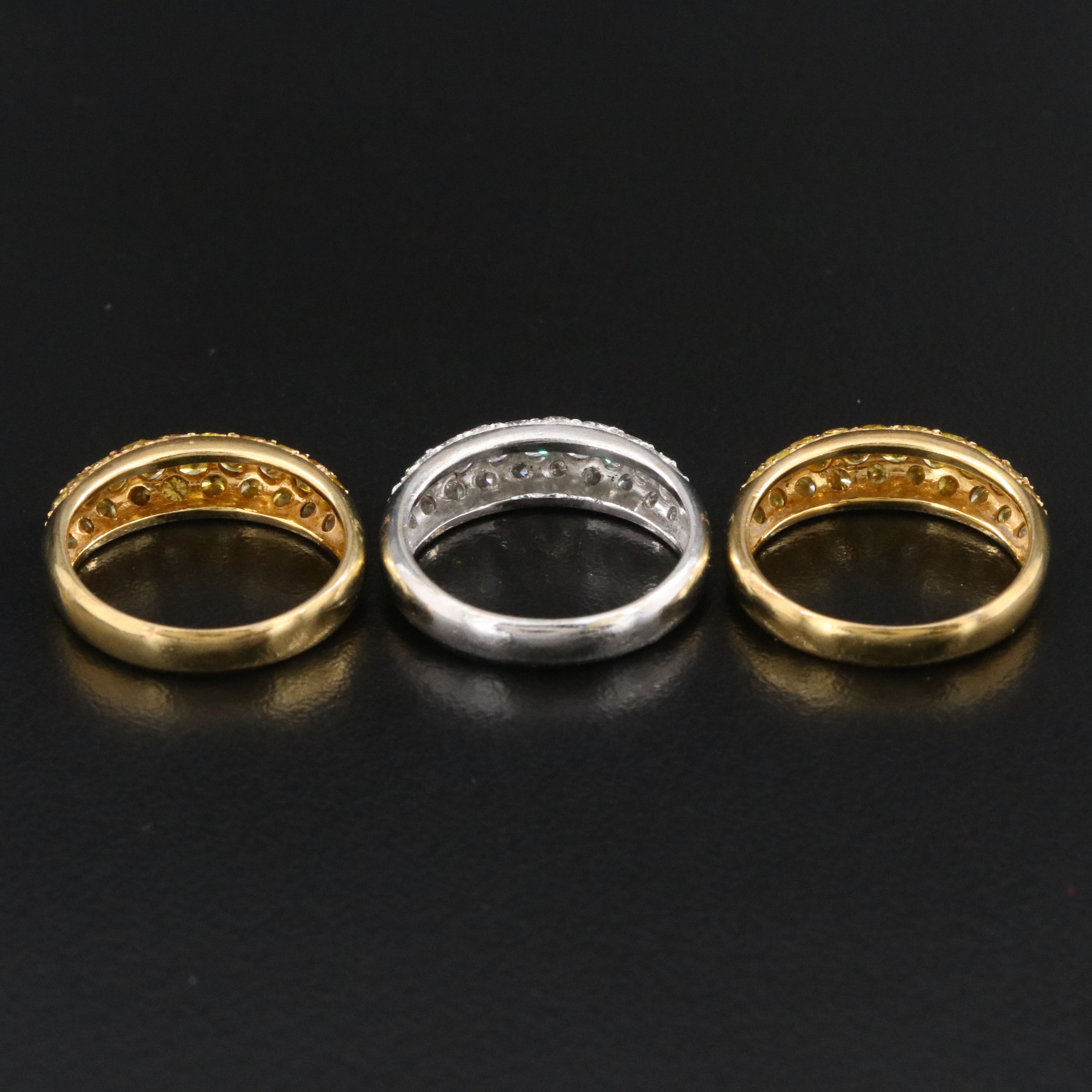 18K 3.25 CTW Diamond Bands