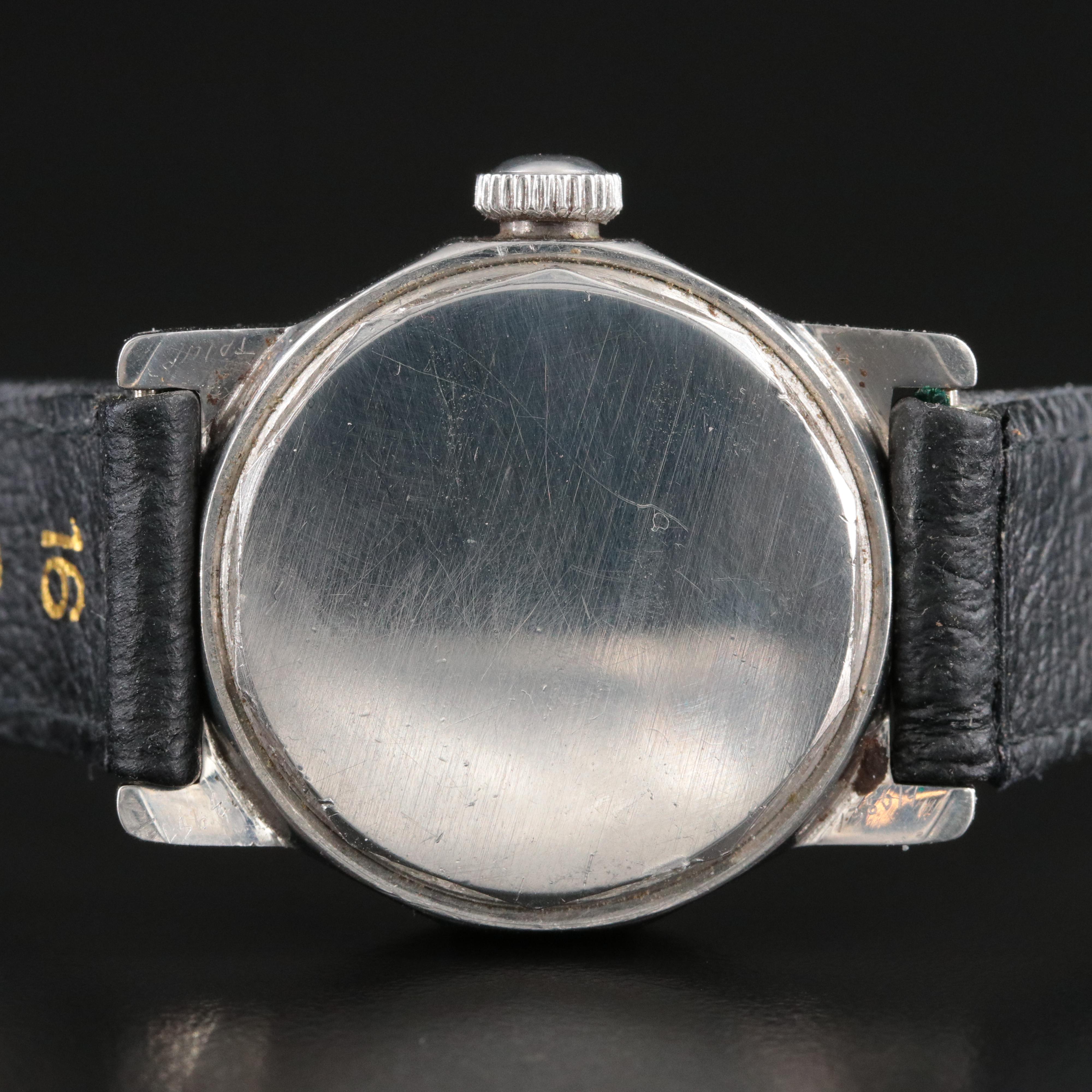 Vintage Mido Multifort Steel Stem Wind Watch