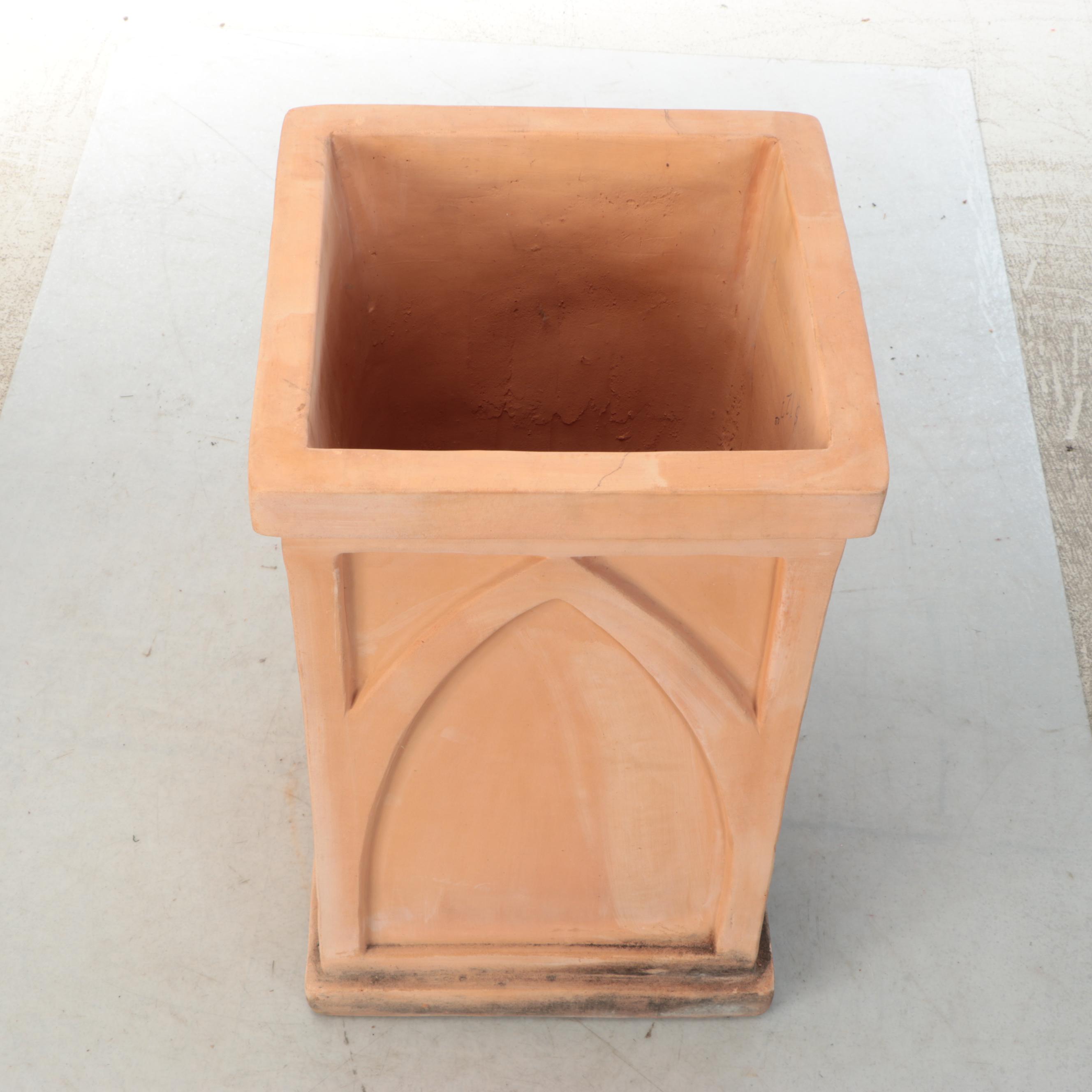 Terracotta Lancet Arch Garden Planter