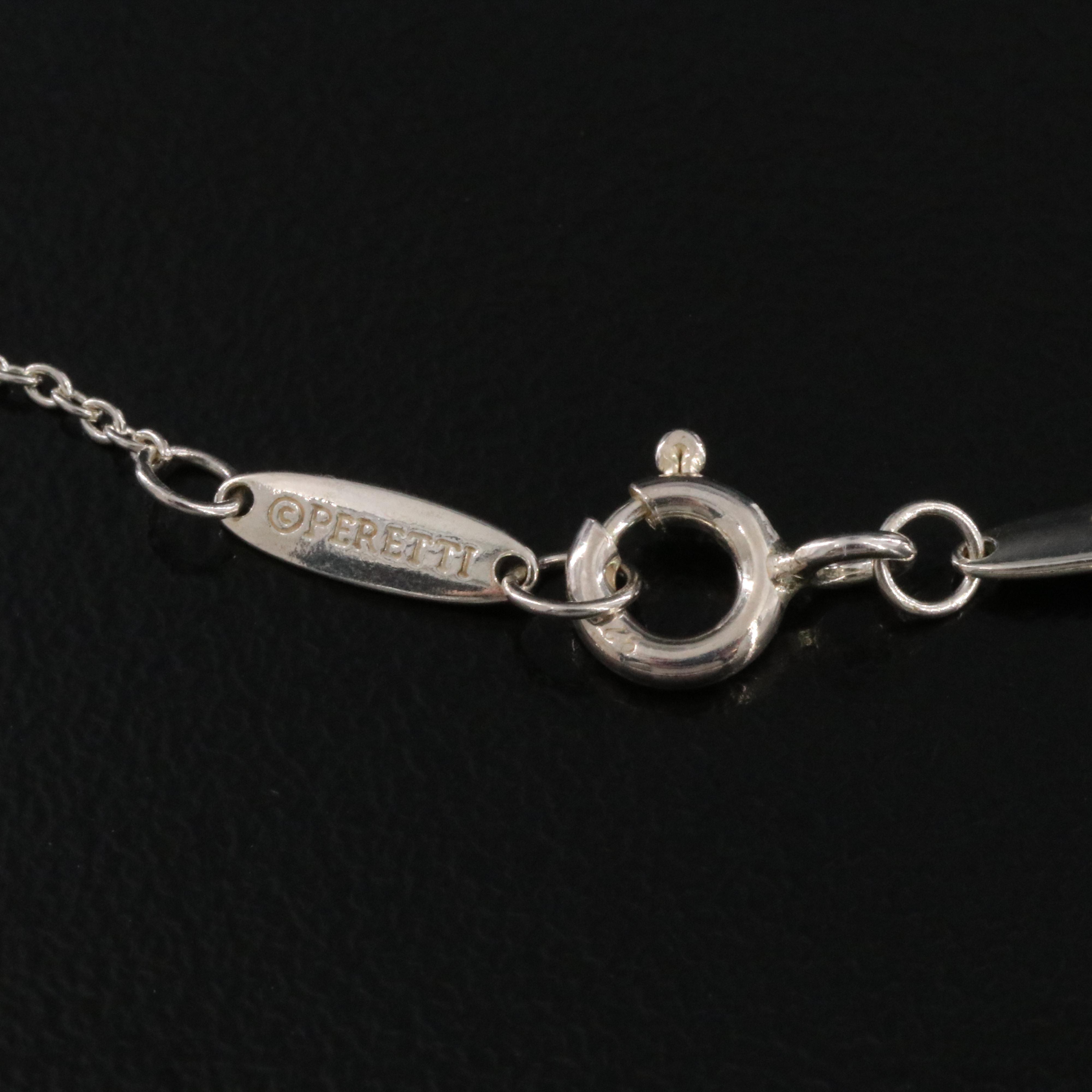 Elsa Peretti for Tiffany & Co. Sterling Open Teardrop Necklace