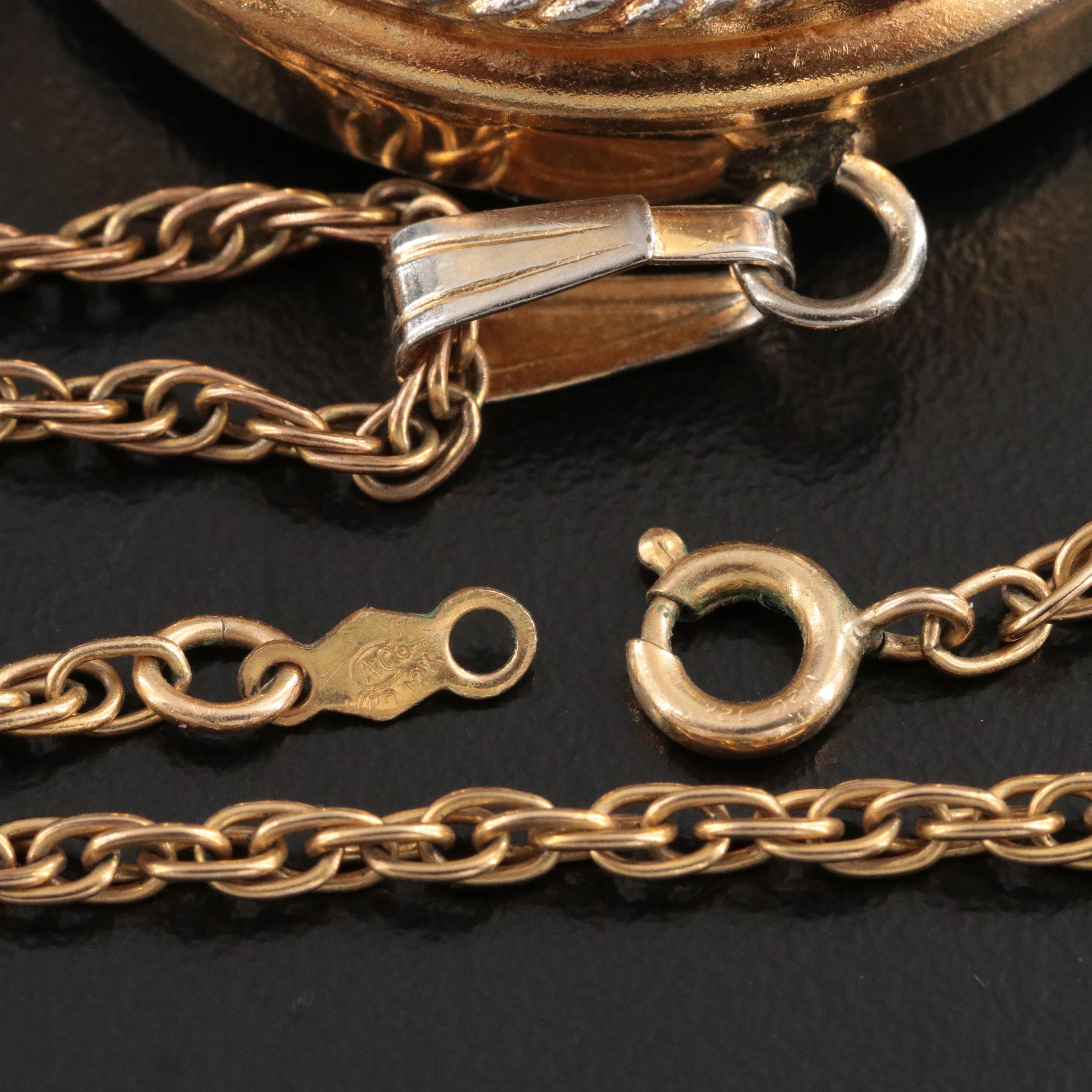 Vintage Victorian Style Pilgrim Pendant Watch # UT28A