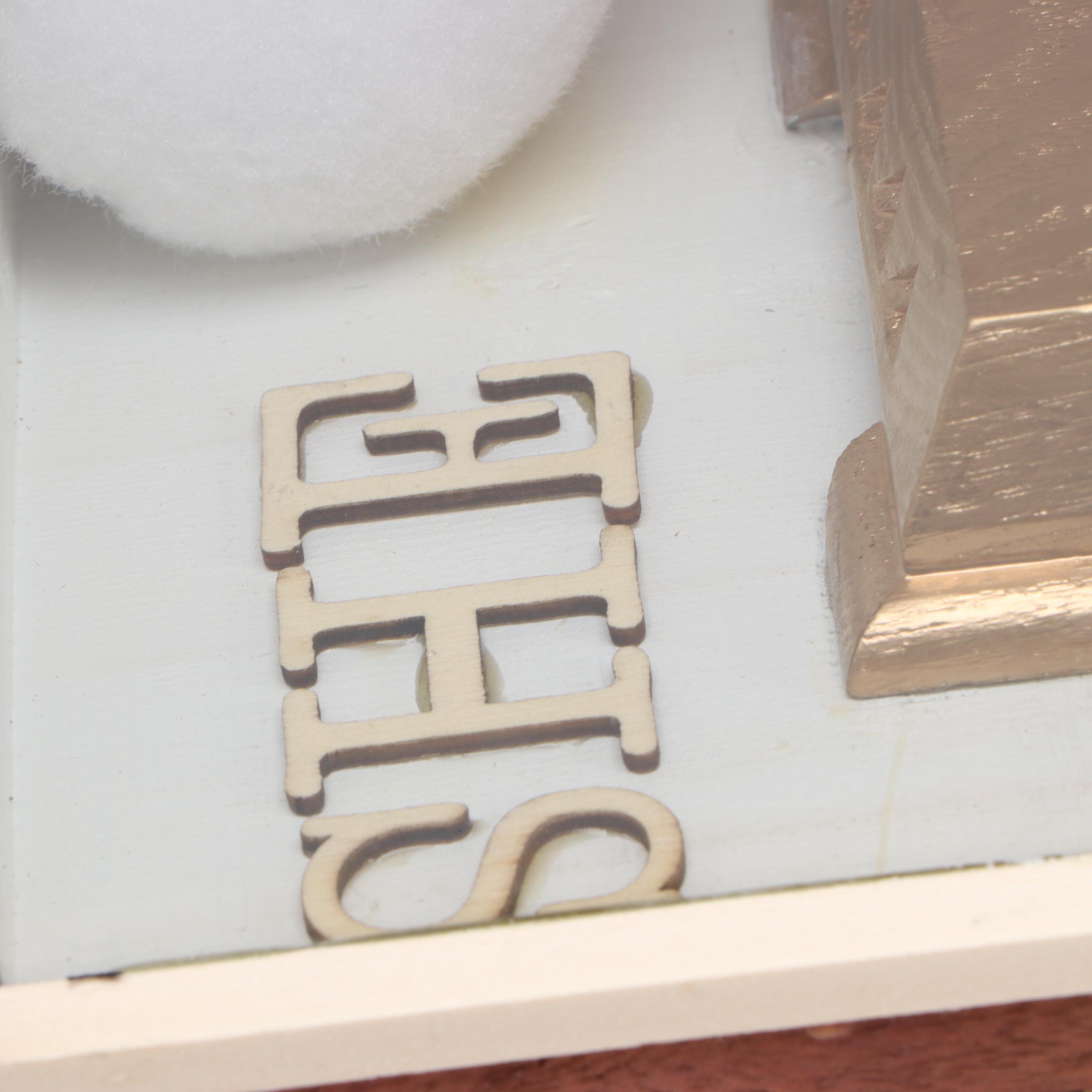 Drawer Shadowbox Assemblage Candelabra Lamp & Pocketwatch 'LIFE - SHE IS", 2022