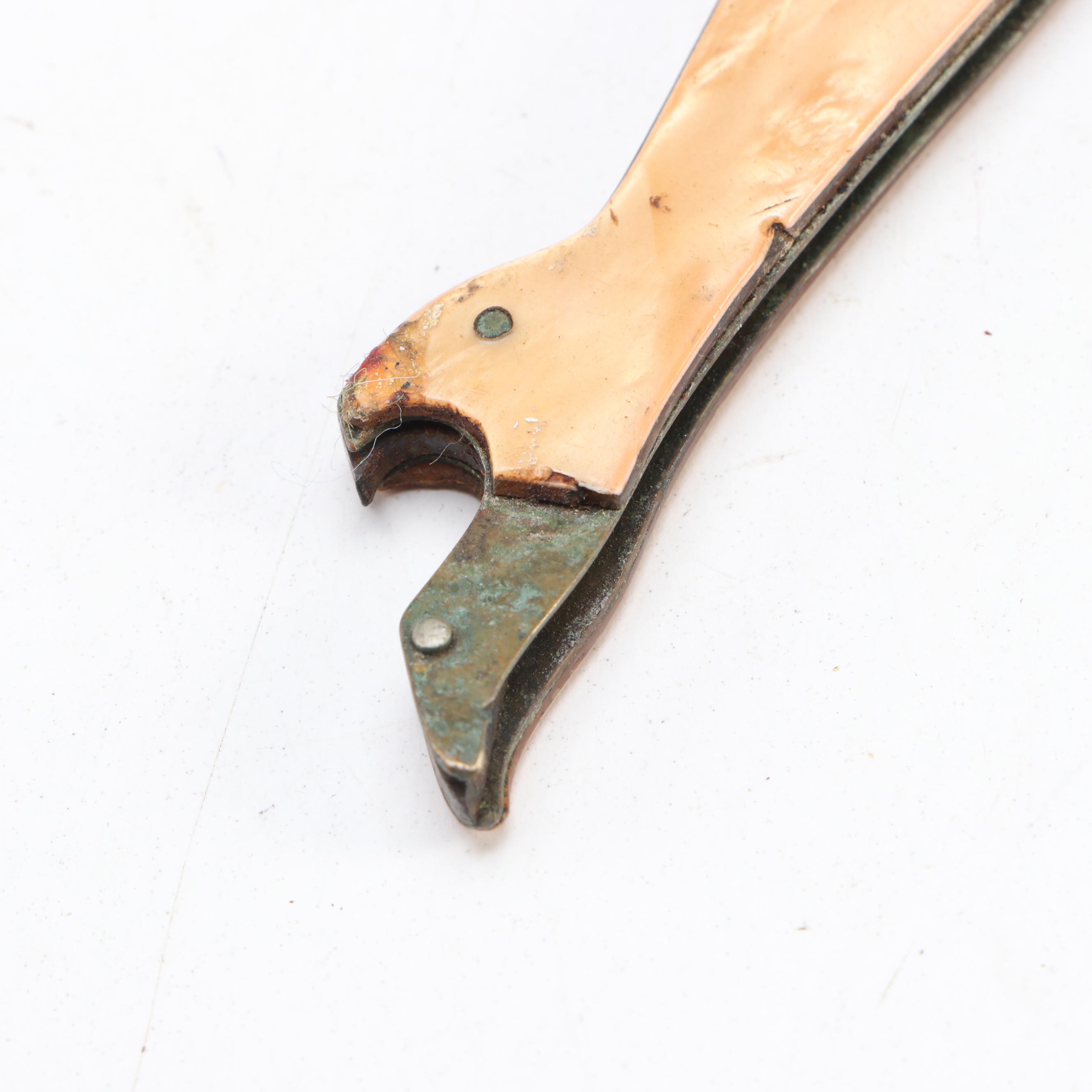 Orange Resin Pocket Knife