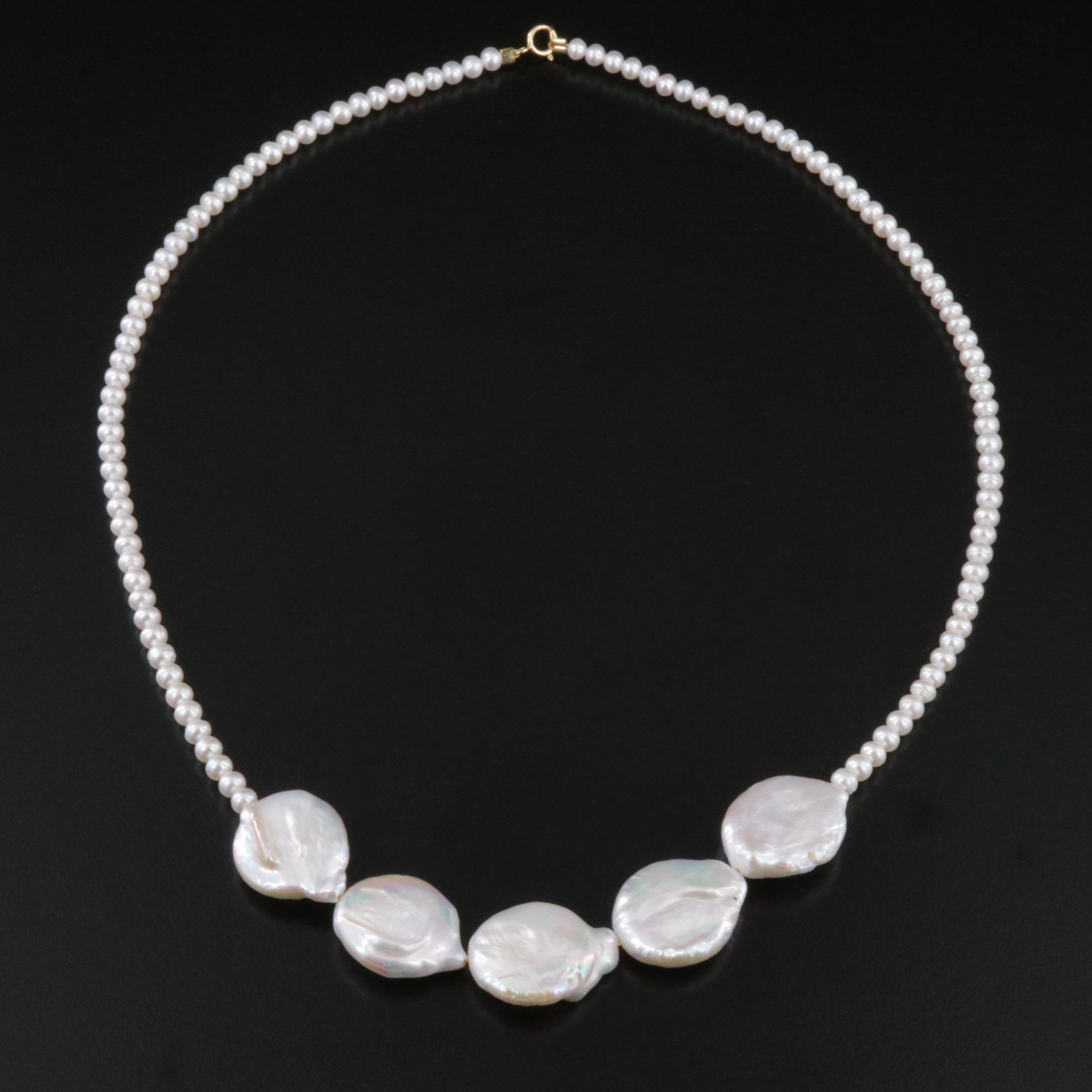 Pearl Necklace with 18K Clasp