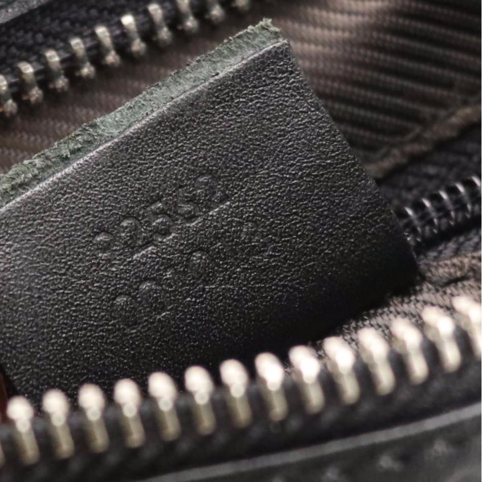 Gucci Black GG Jacquard and Leather Crossbody Bag