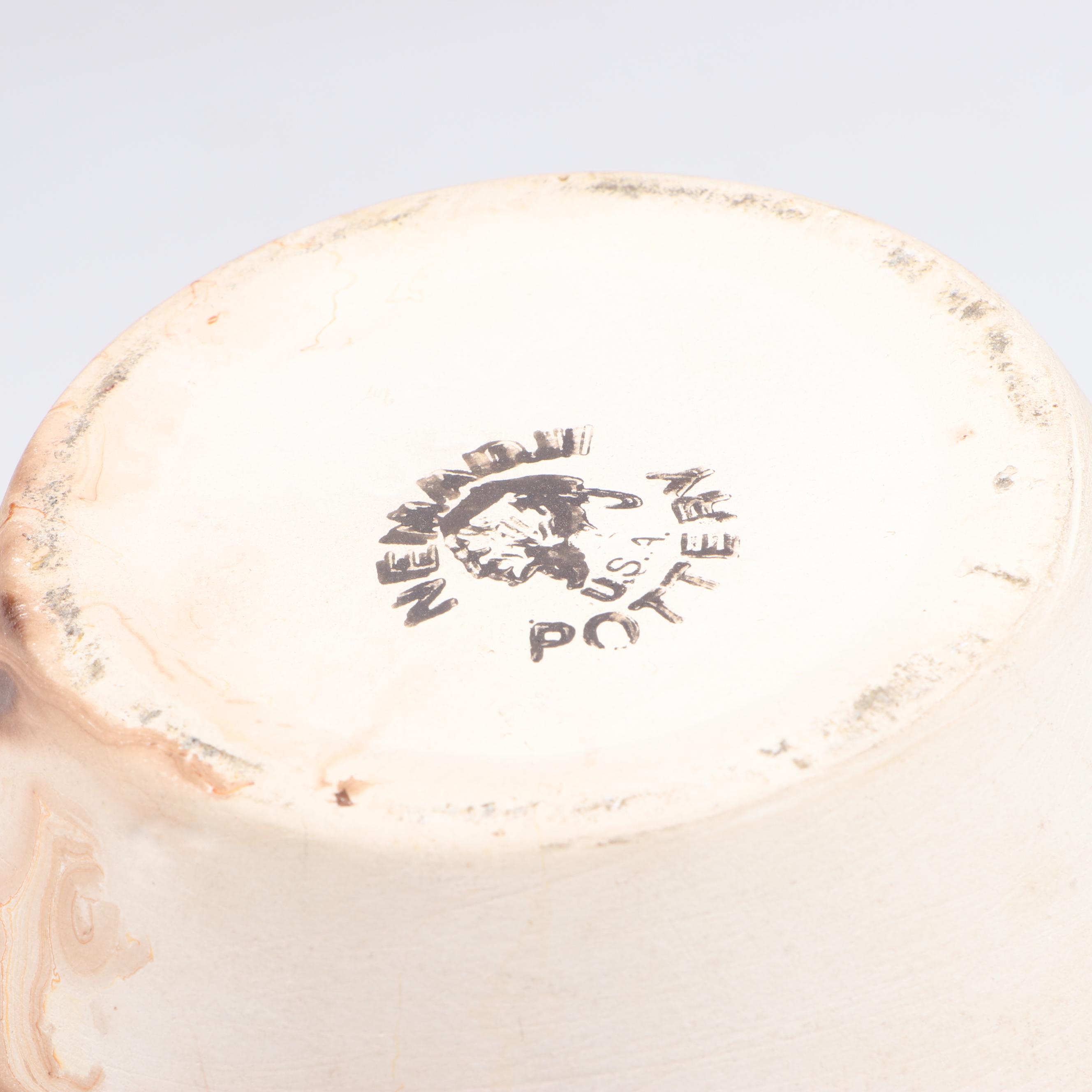 Montana and Other Marbled Ceramic Planters, Vases, and Flower Frog