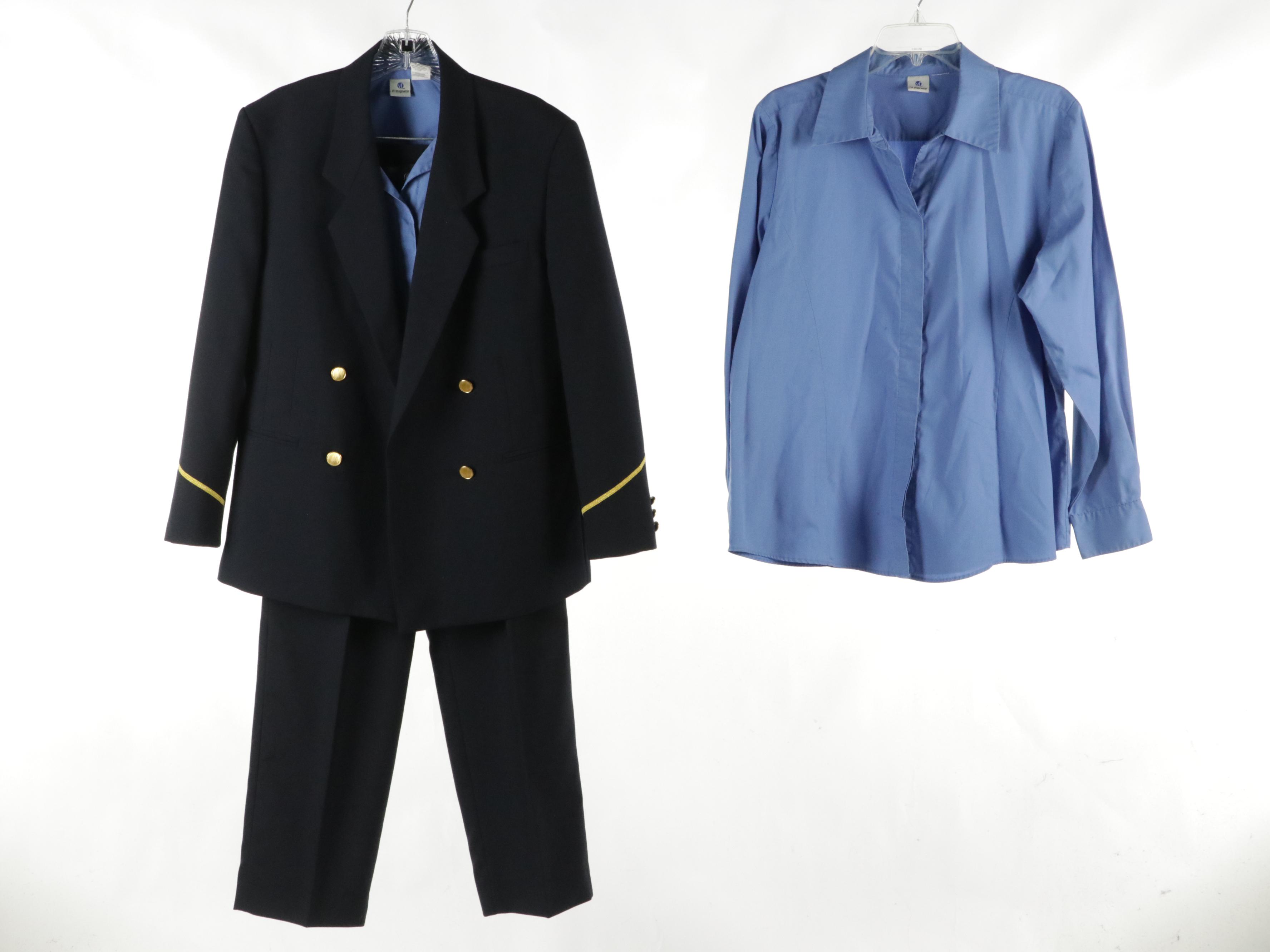 Wool Blend Pantsuit, Shorts, Button-Front Top and More from VF Imagewear & More