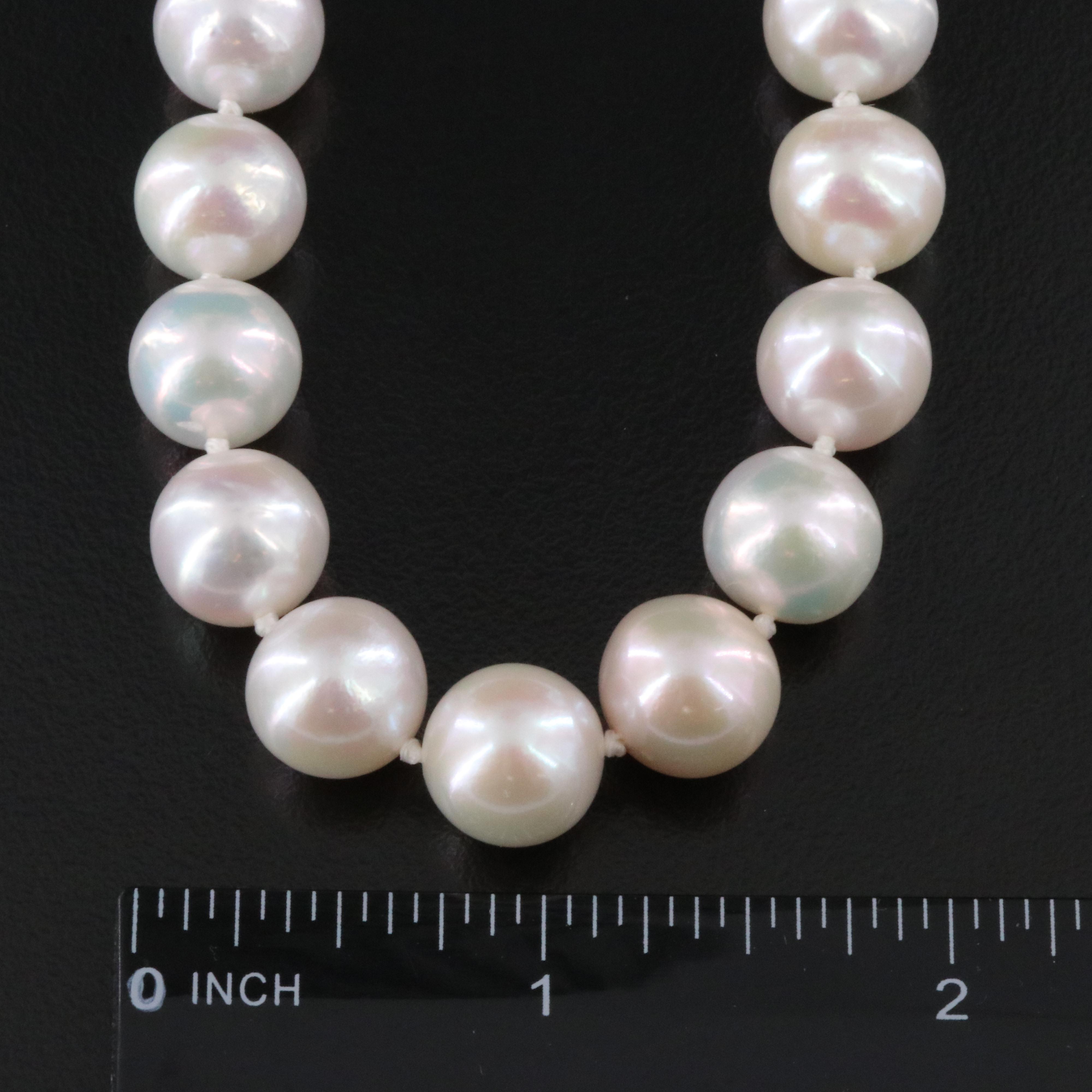 Pearl Necklace with 14K Clasp