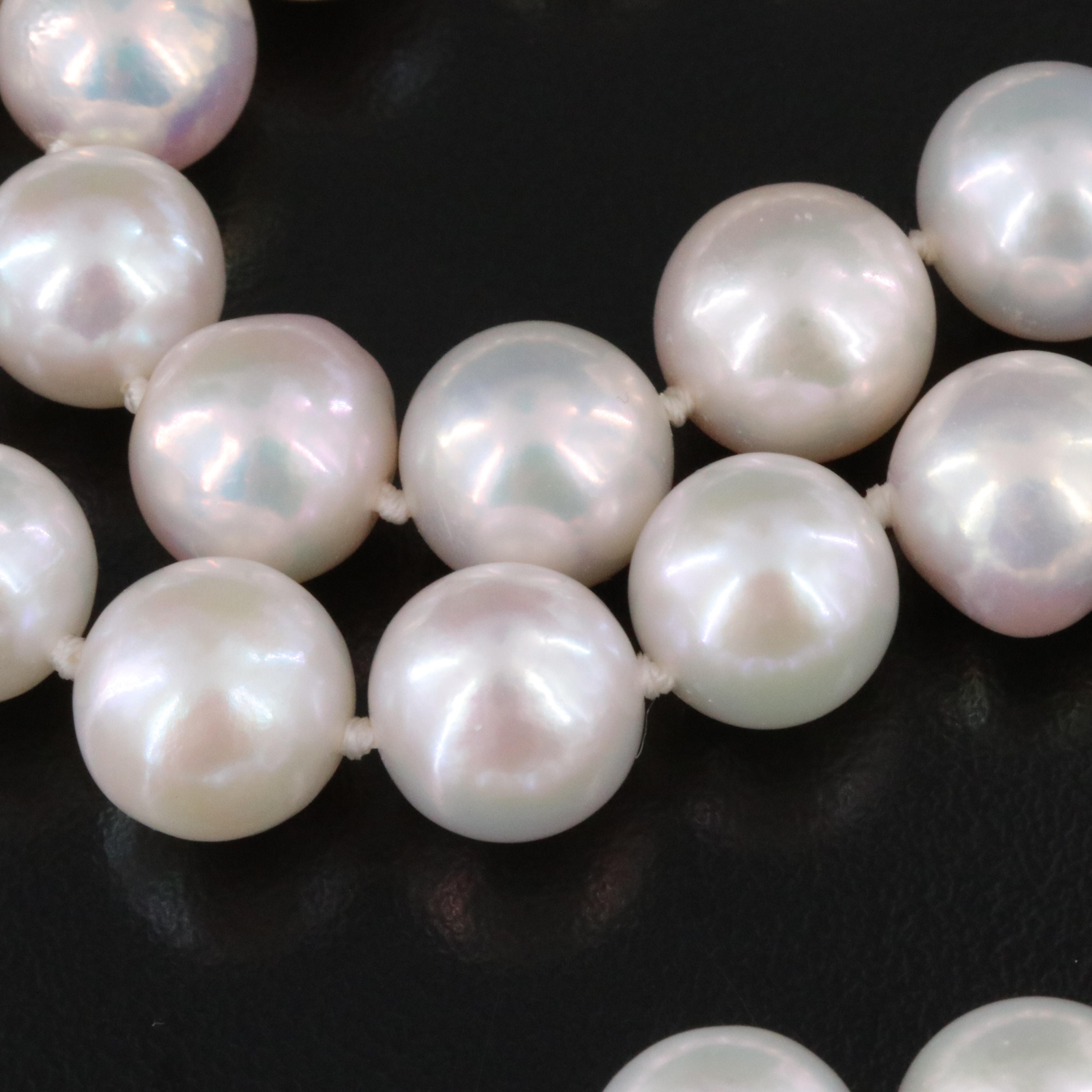 Pearl Necklace with 14K Clasp