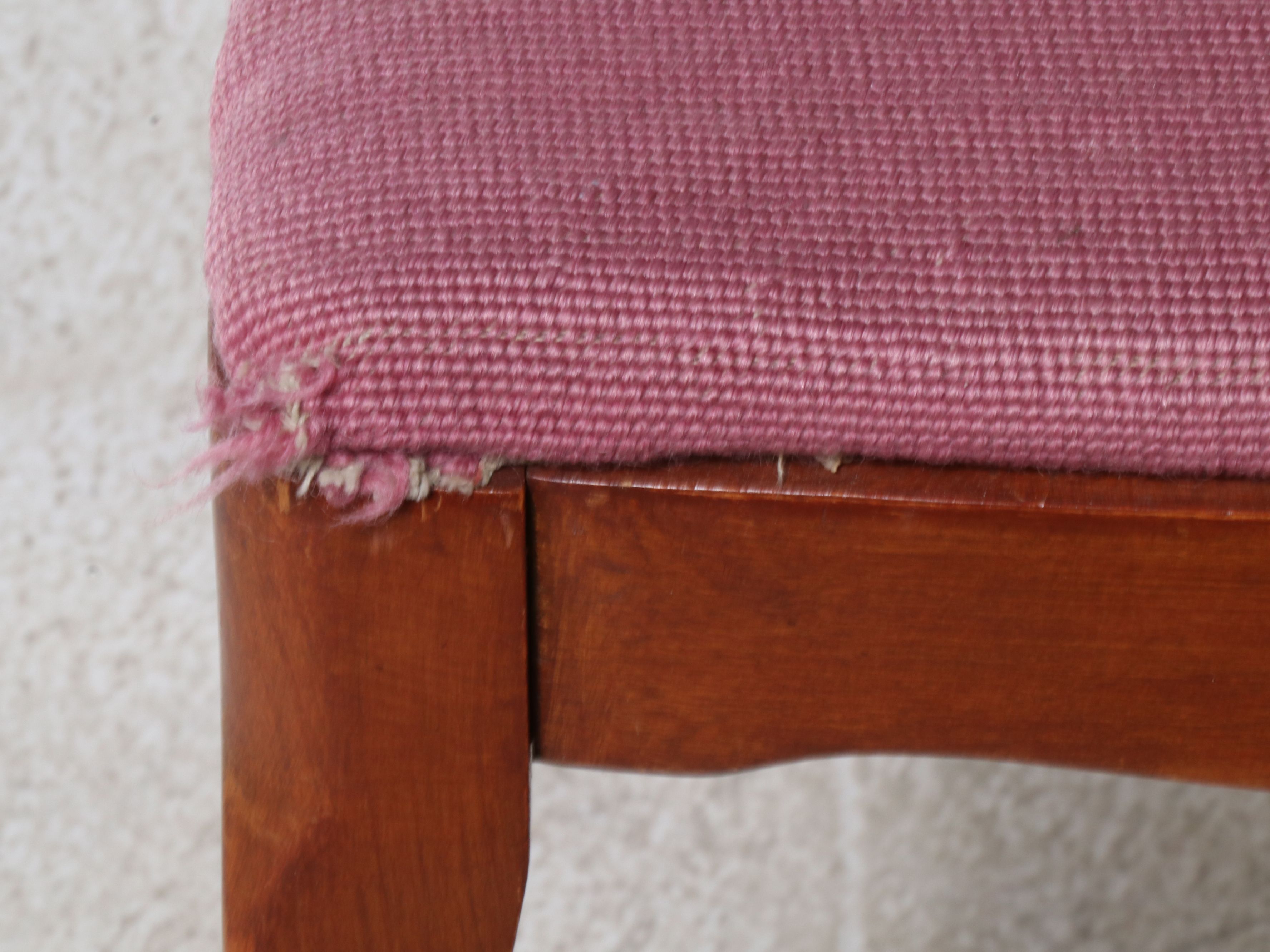 Seven-Piece Mahogany Dining Set with Hepplewhite Style Ribbon-Back Chairs