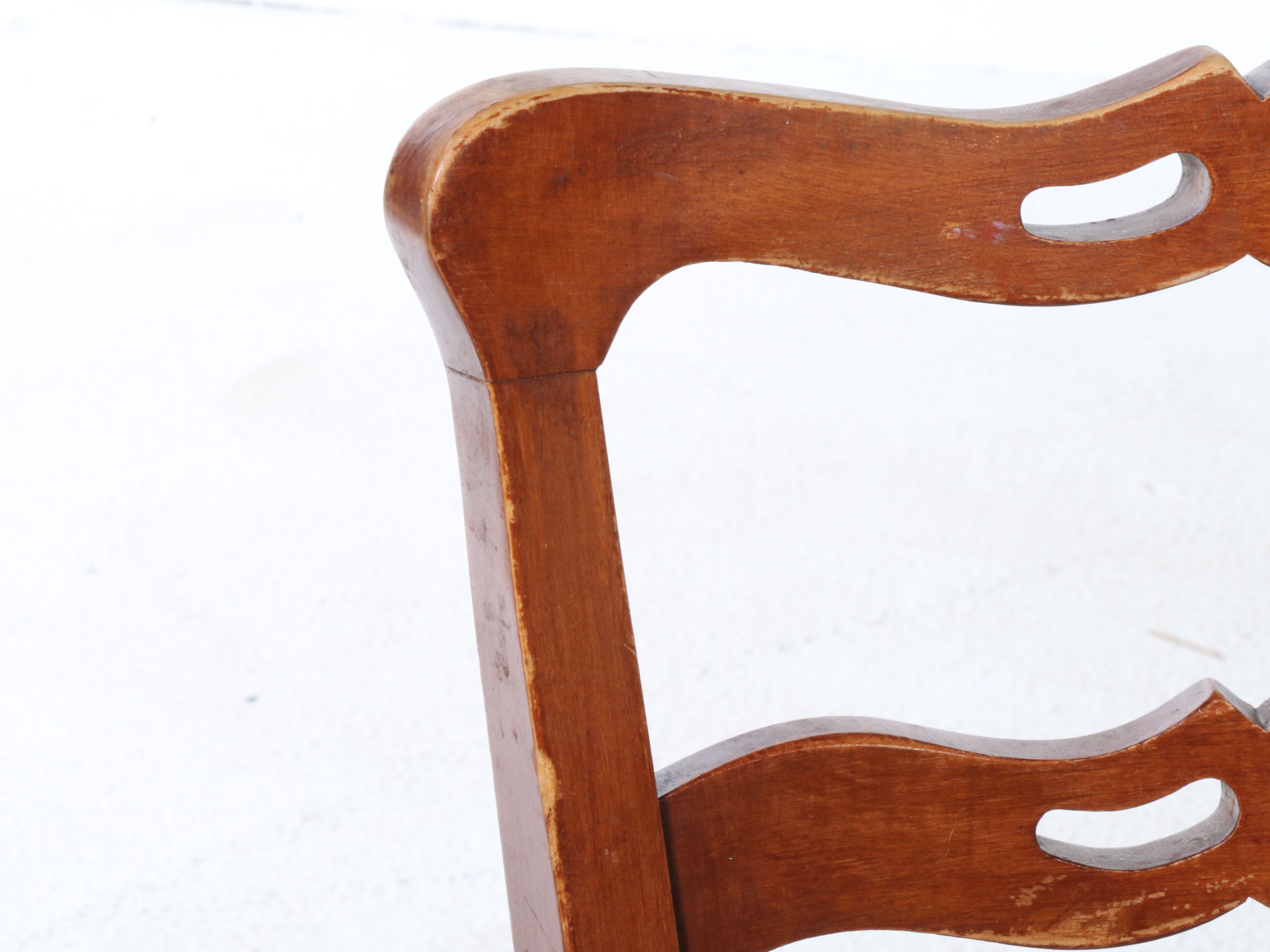 Seven-Piece Mahogany Dining Set with Hepplewhite Style Ribbon-Back Chairs