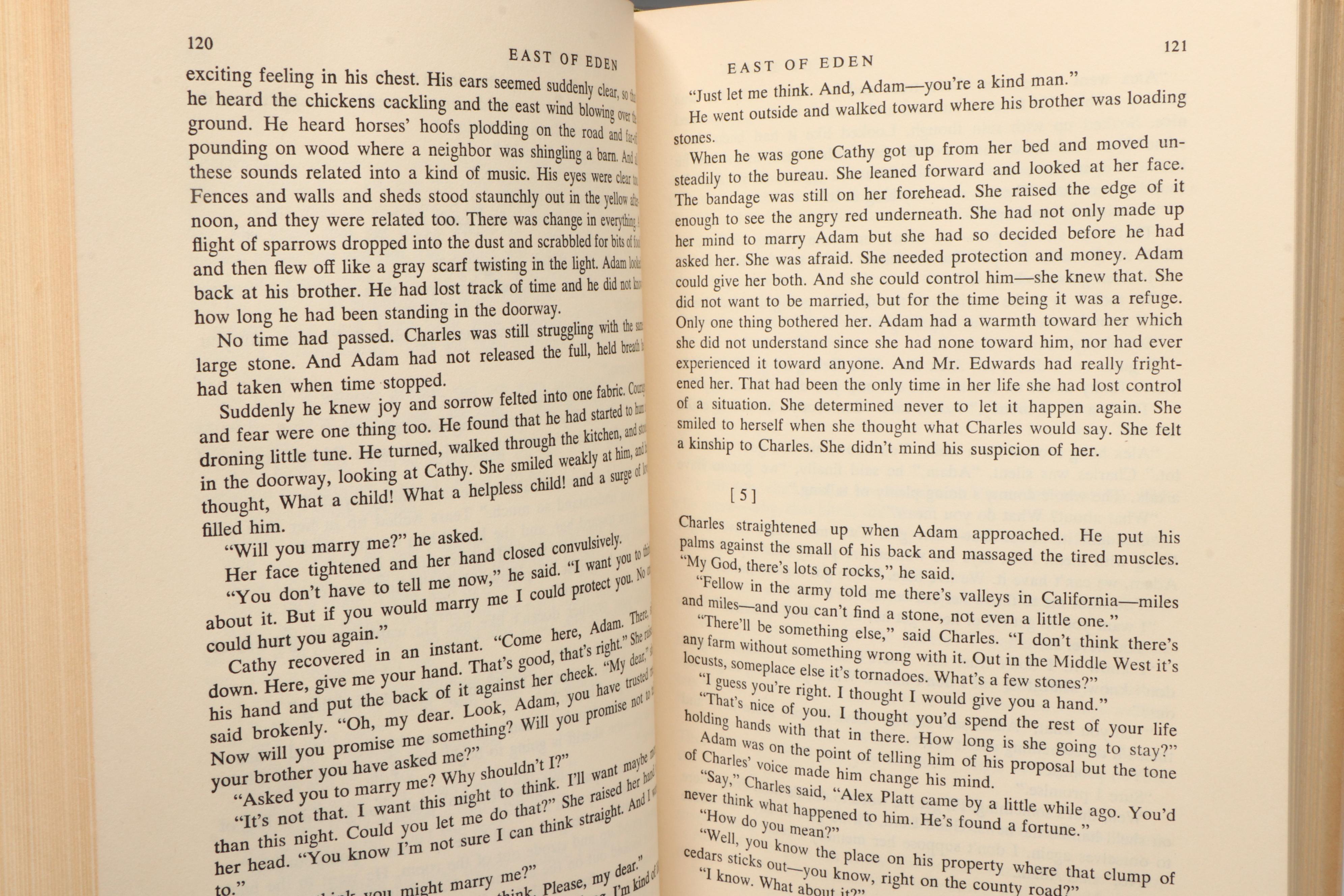 First Trade Edition, First State "East of Eden" by John Steinbeck, 1952