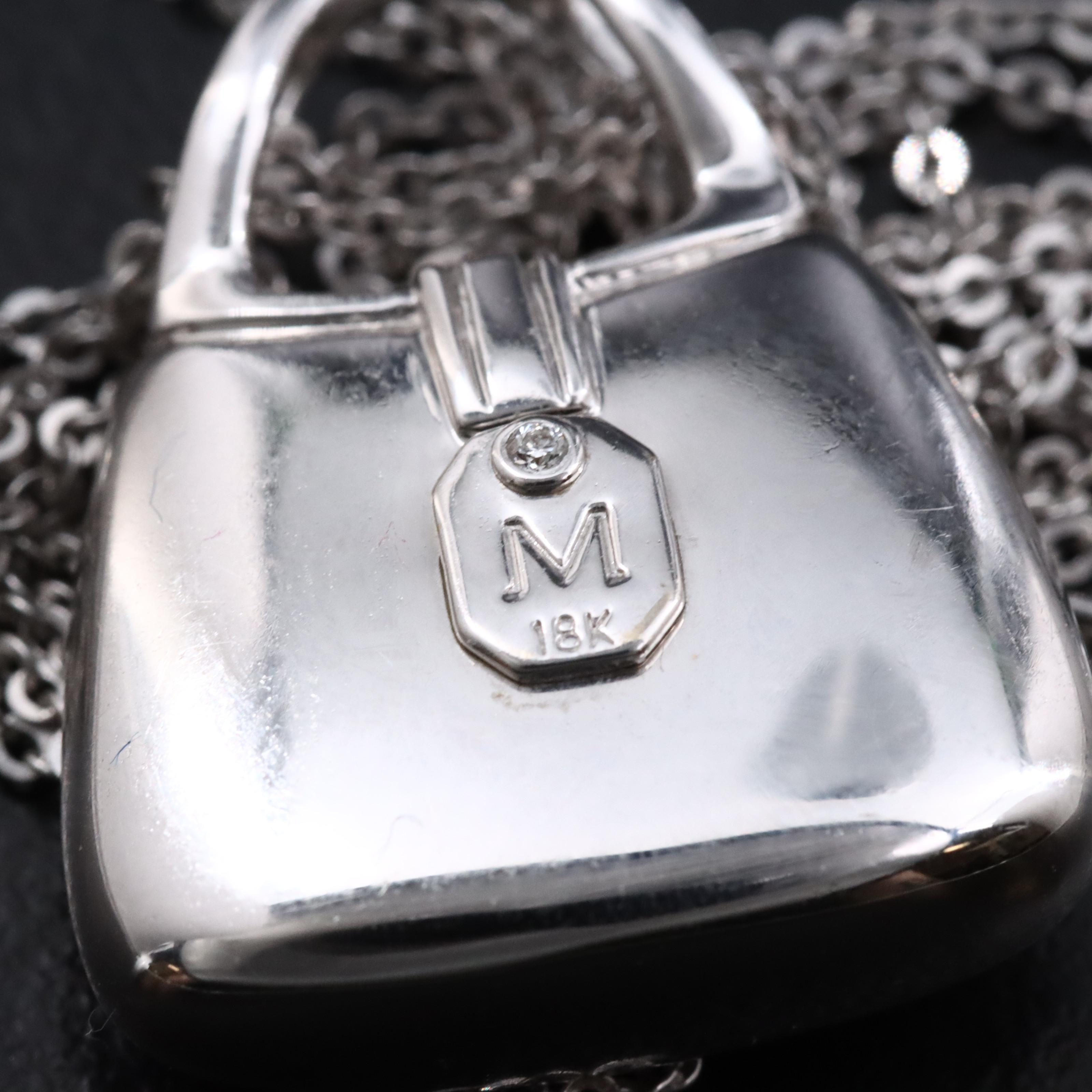 Mirabelle 18K Sapphire and Diamond Pendant on 18K Necklace