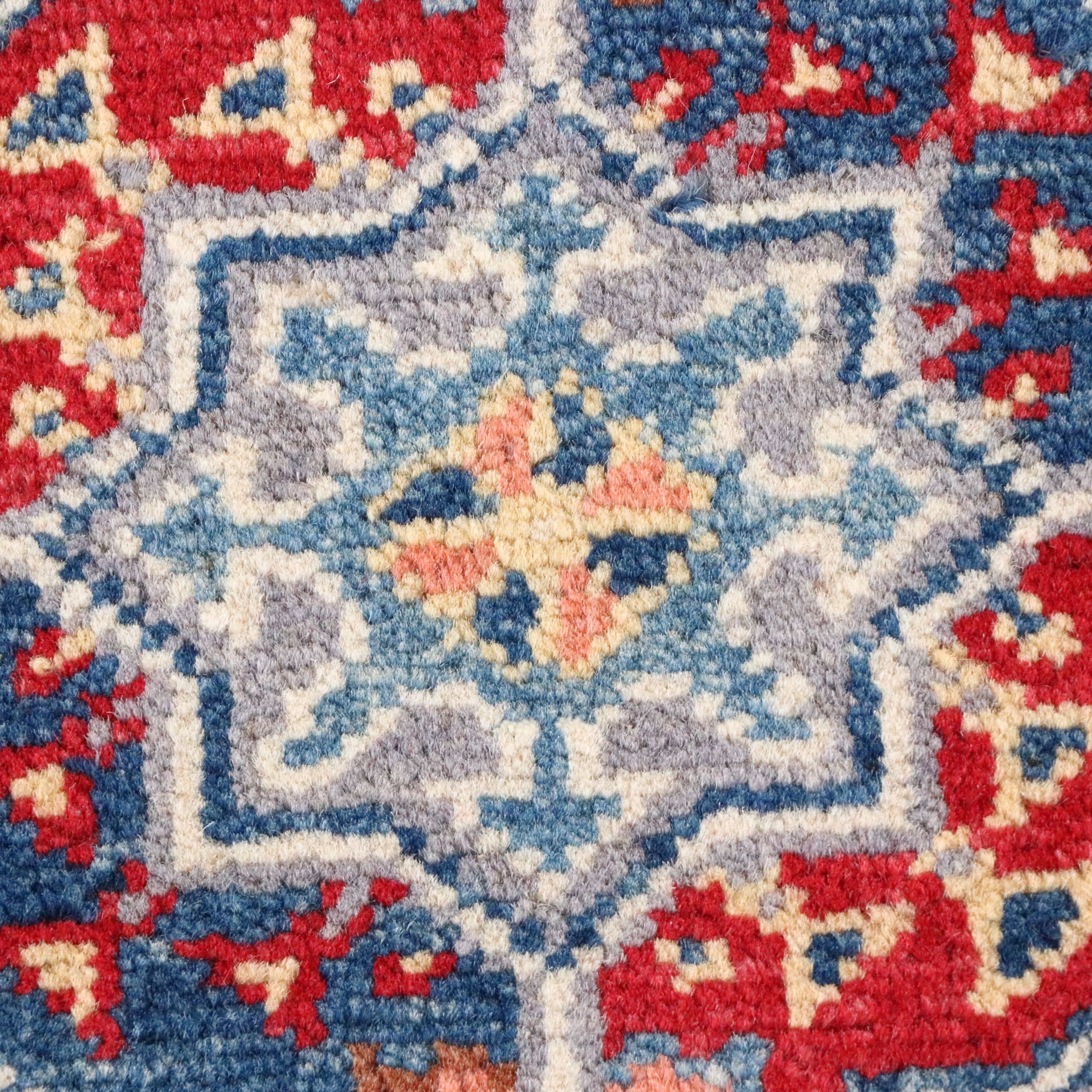 2'1 x 5'10 Hand-Knotted Pakistani Kazak Accent Rug