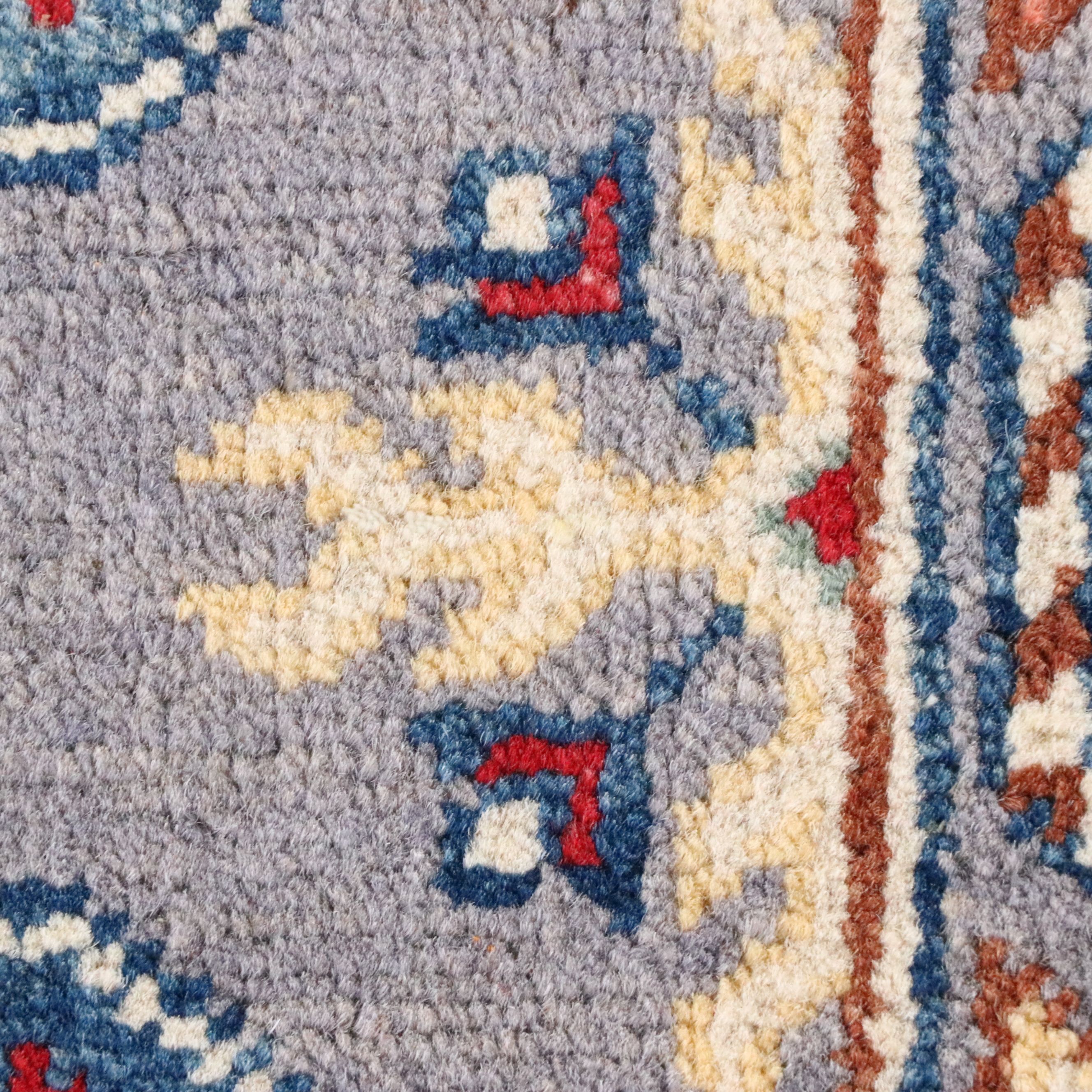 2'1 x 5'10 Hand-Knotted Pakistani Kazak Accent Rug
