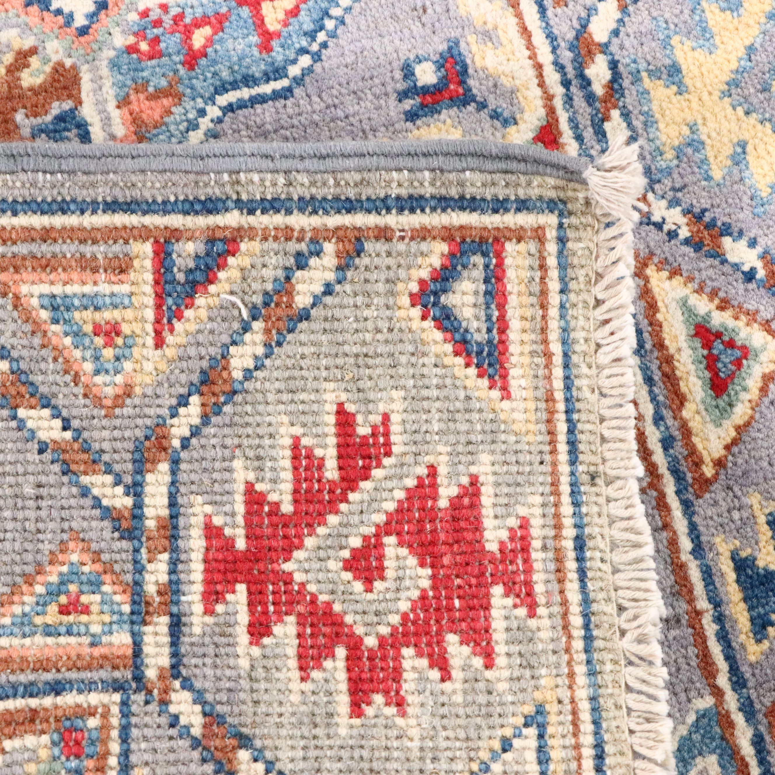2'1 x 5'10 Hand-Knotted Pakistani Kazak Accent Rug