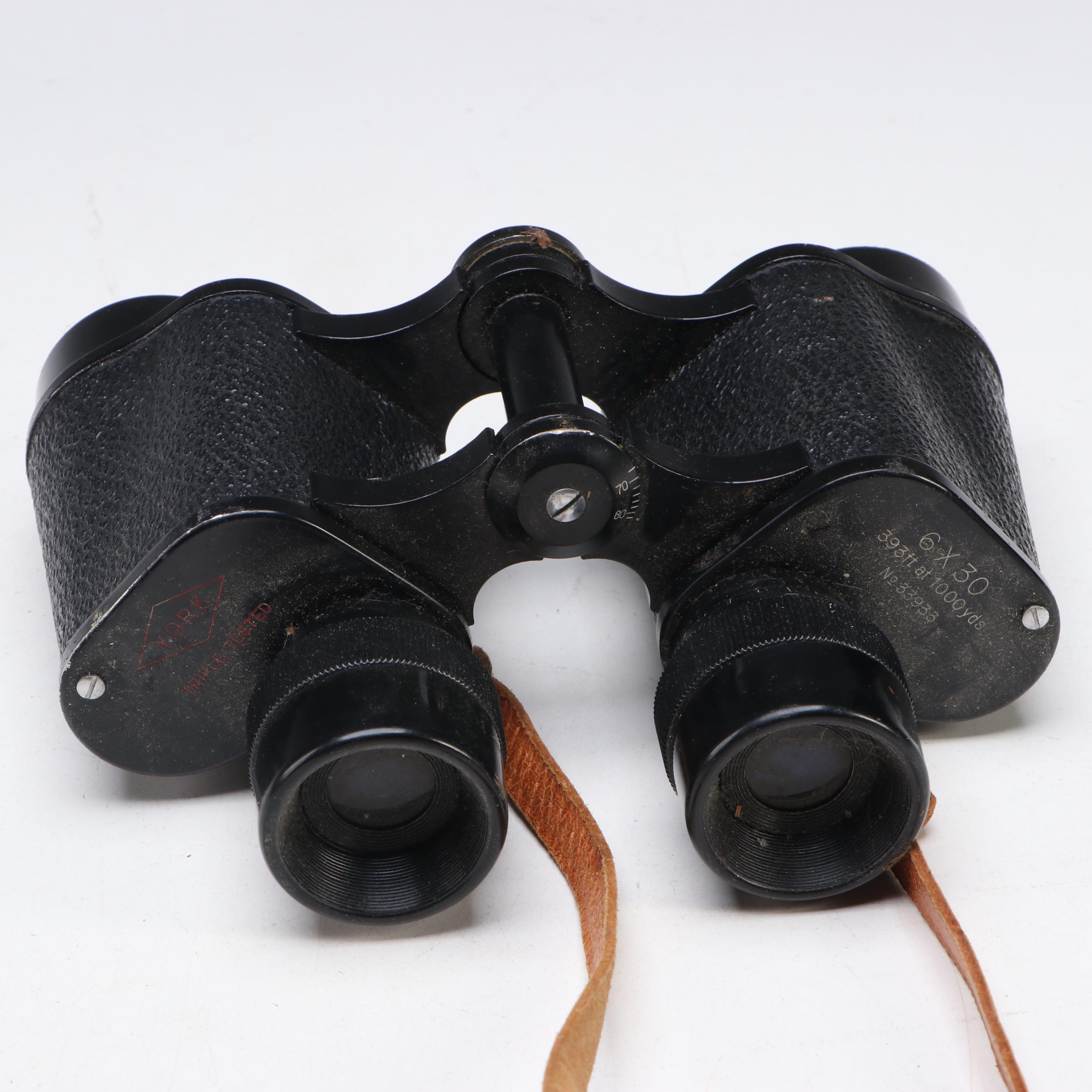 Hensoldt Wetzlar and York Binoculars in Leather Cases