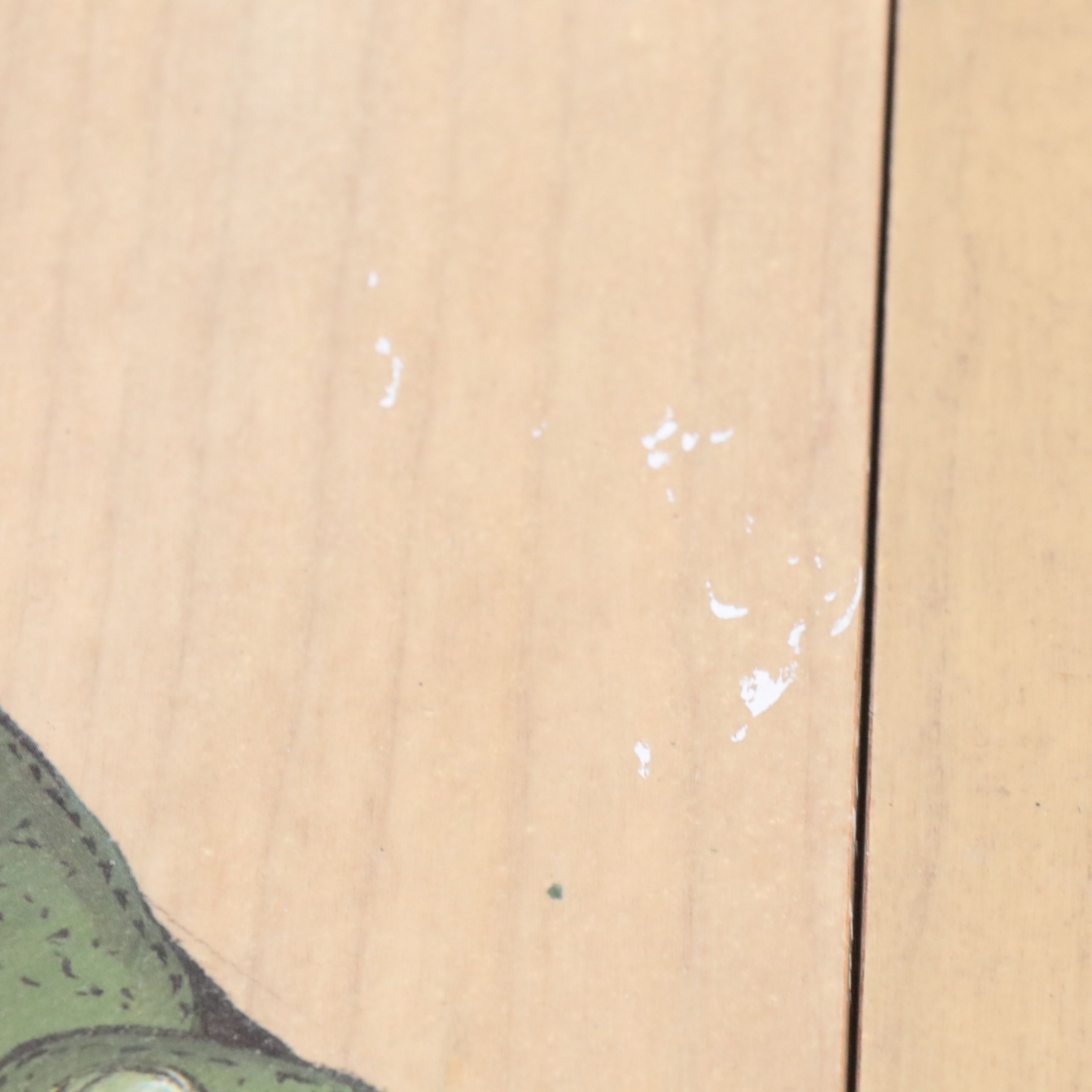 Pair of Bombay Co. Paint-Decorated Demilune Hall Tables