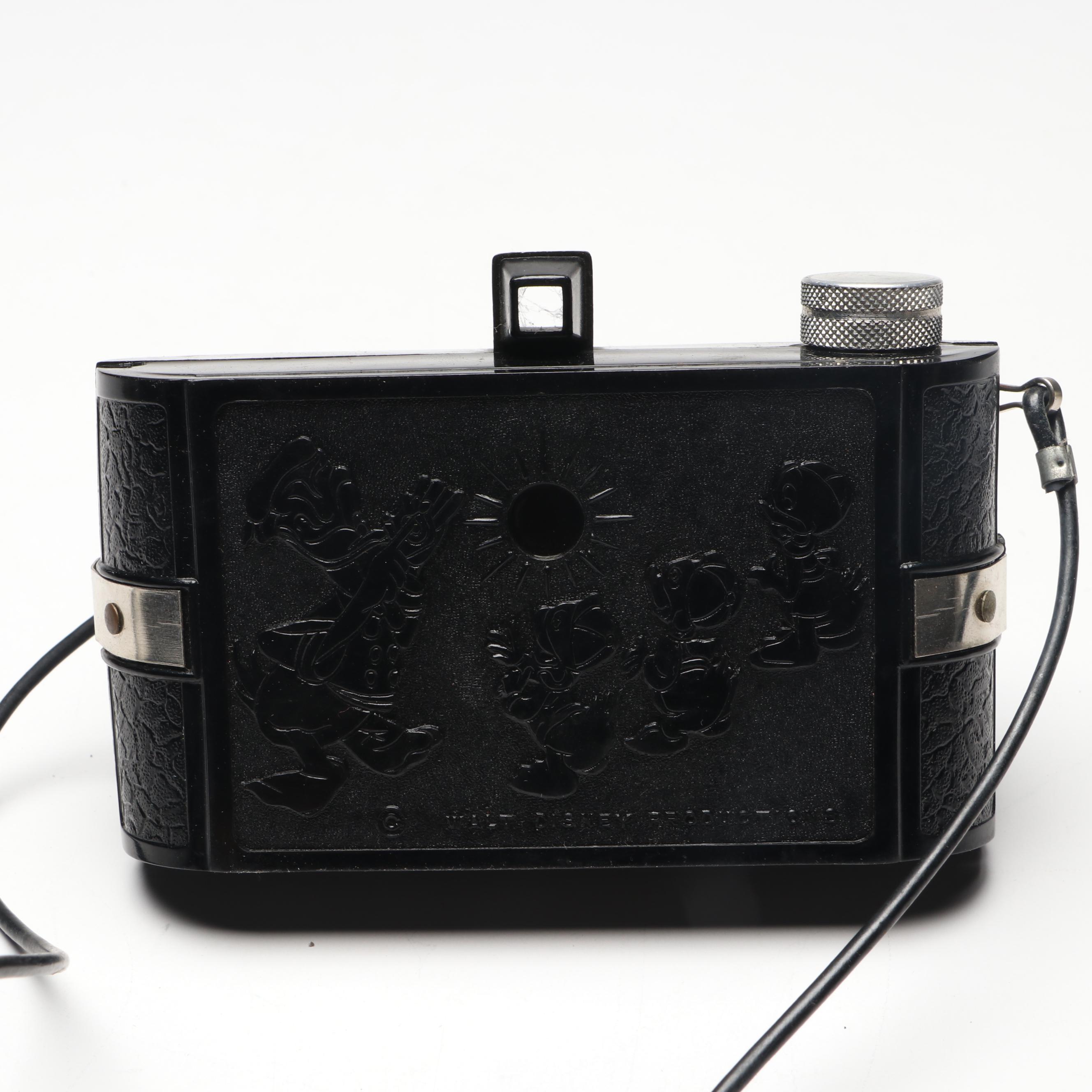 Eastman-Kodak Folding Camera with Herbert-George Co. "Donald Duck" Box Cameras