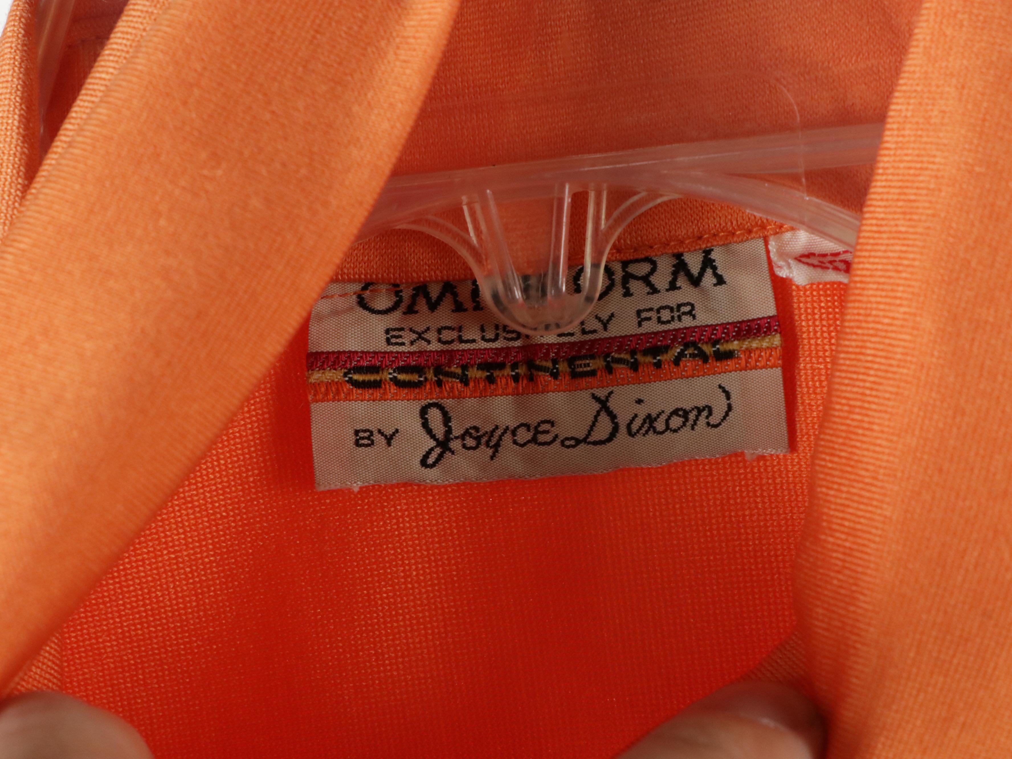 Continental by Joyce Dixon Vintage Flight Attendant Uniform Shirts & Neck Ties