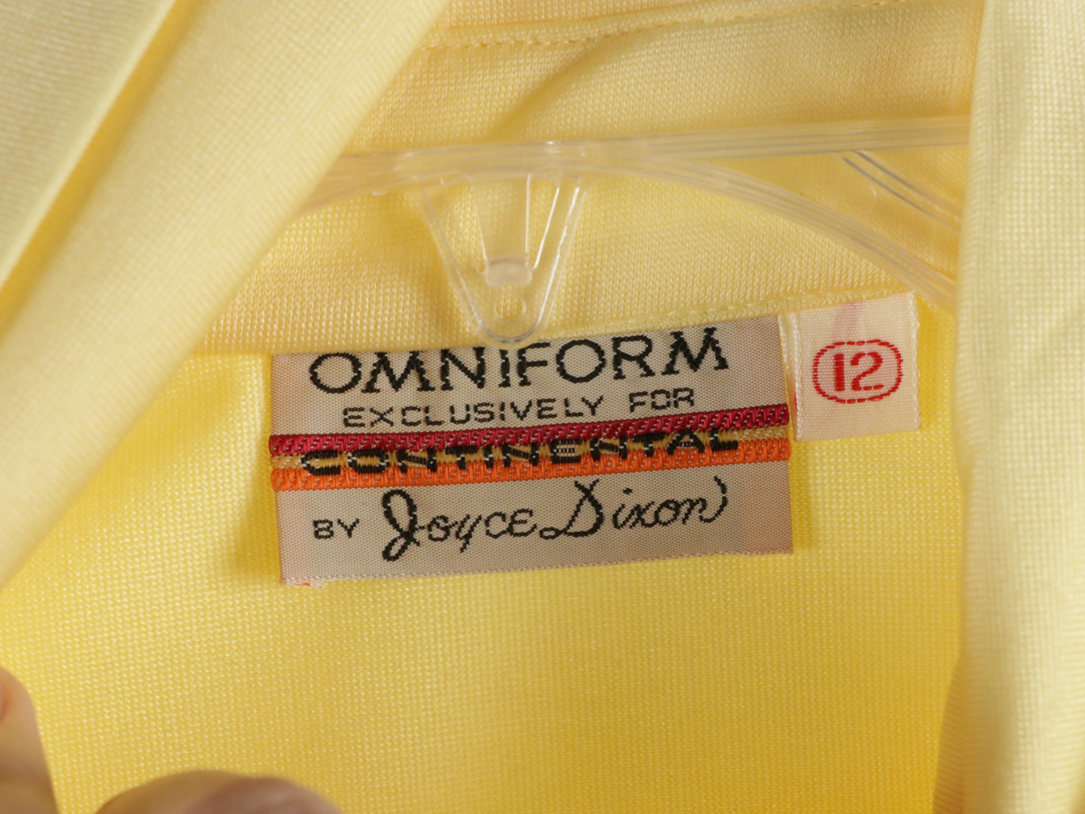 Continental by Joyce Dixon Vintage Flight Attendant Uniform Shirts & Neck Ties