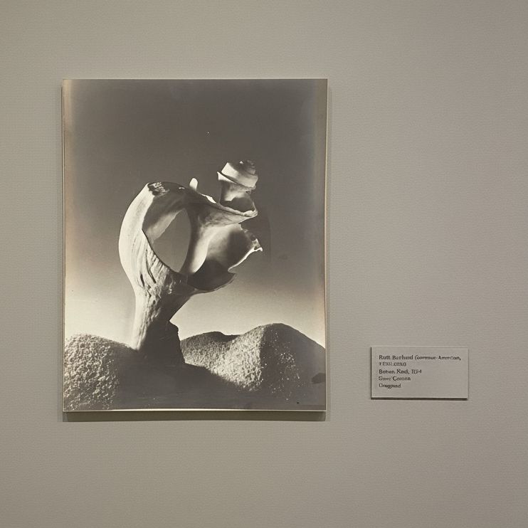 Ruth Bernhard Silver Gelatin Still Life Photograph of Spiral Seashell