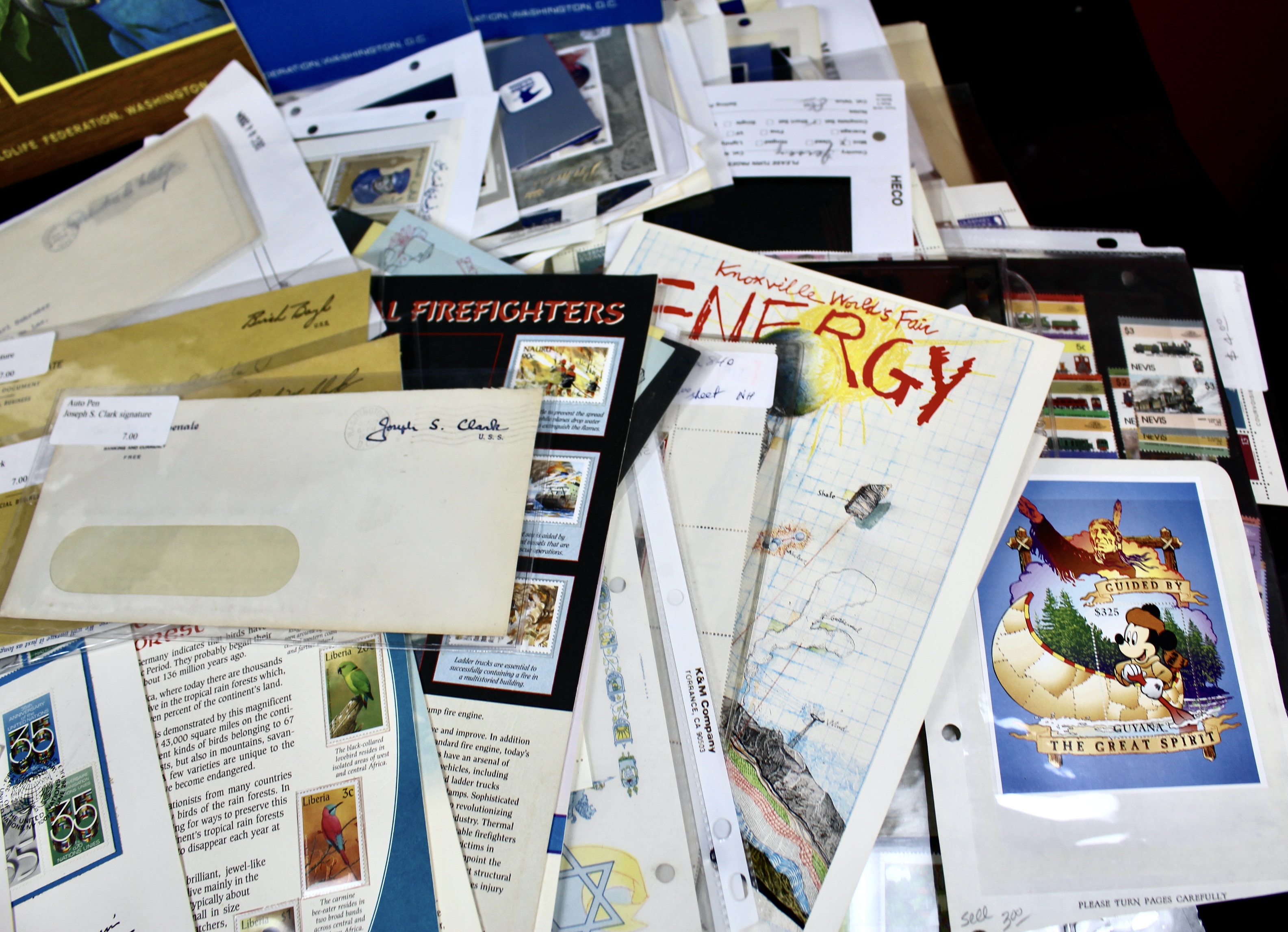 14-Pound Box of Postage Stamps and Stamp Collections