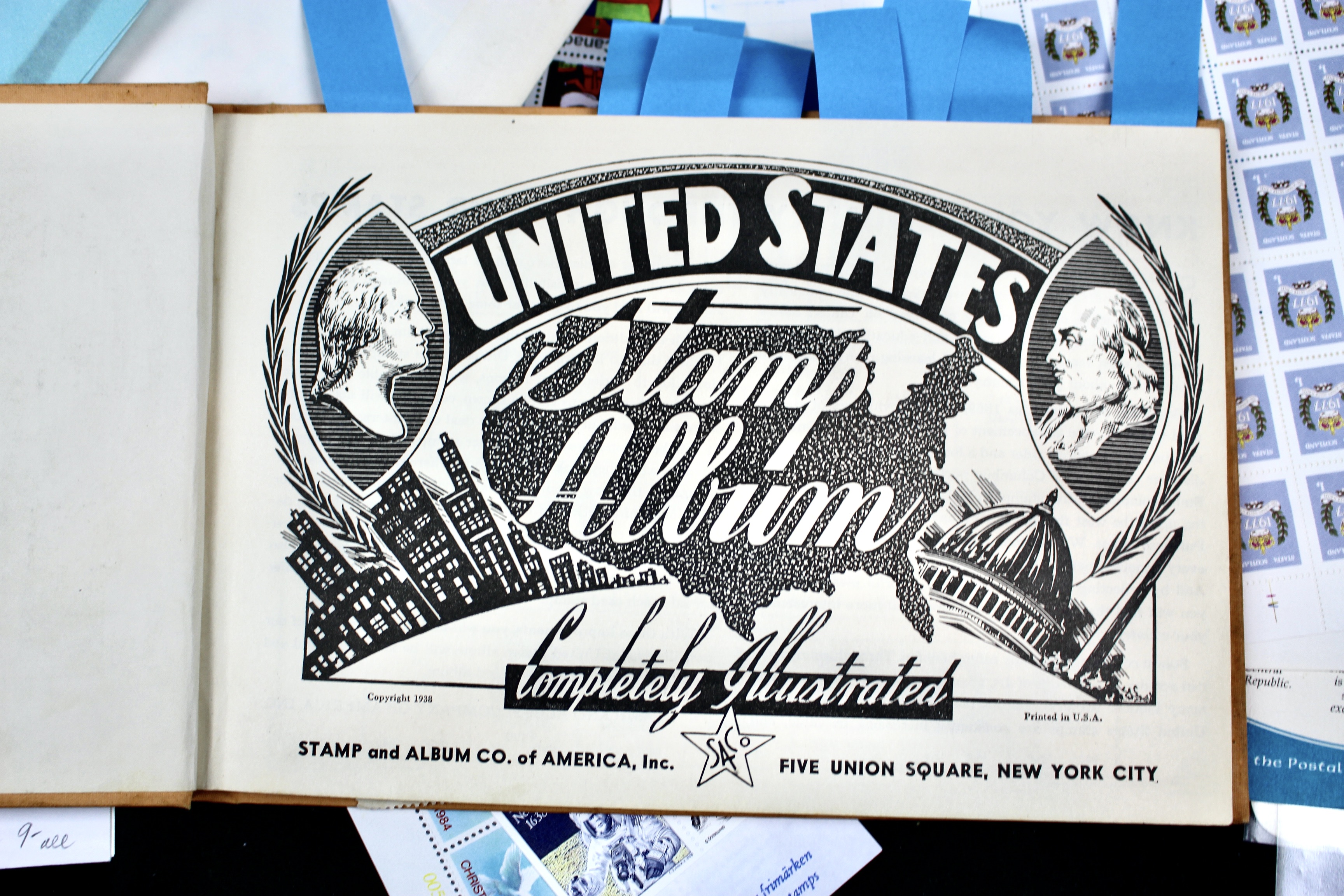 14-Pound Box of Postage Stamps and Stamp Collections