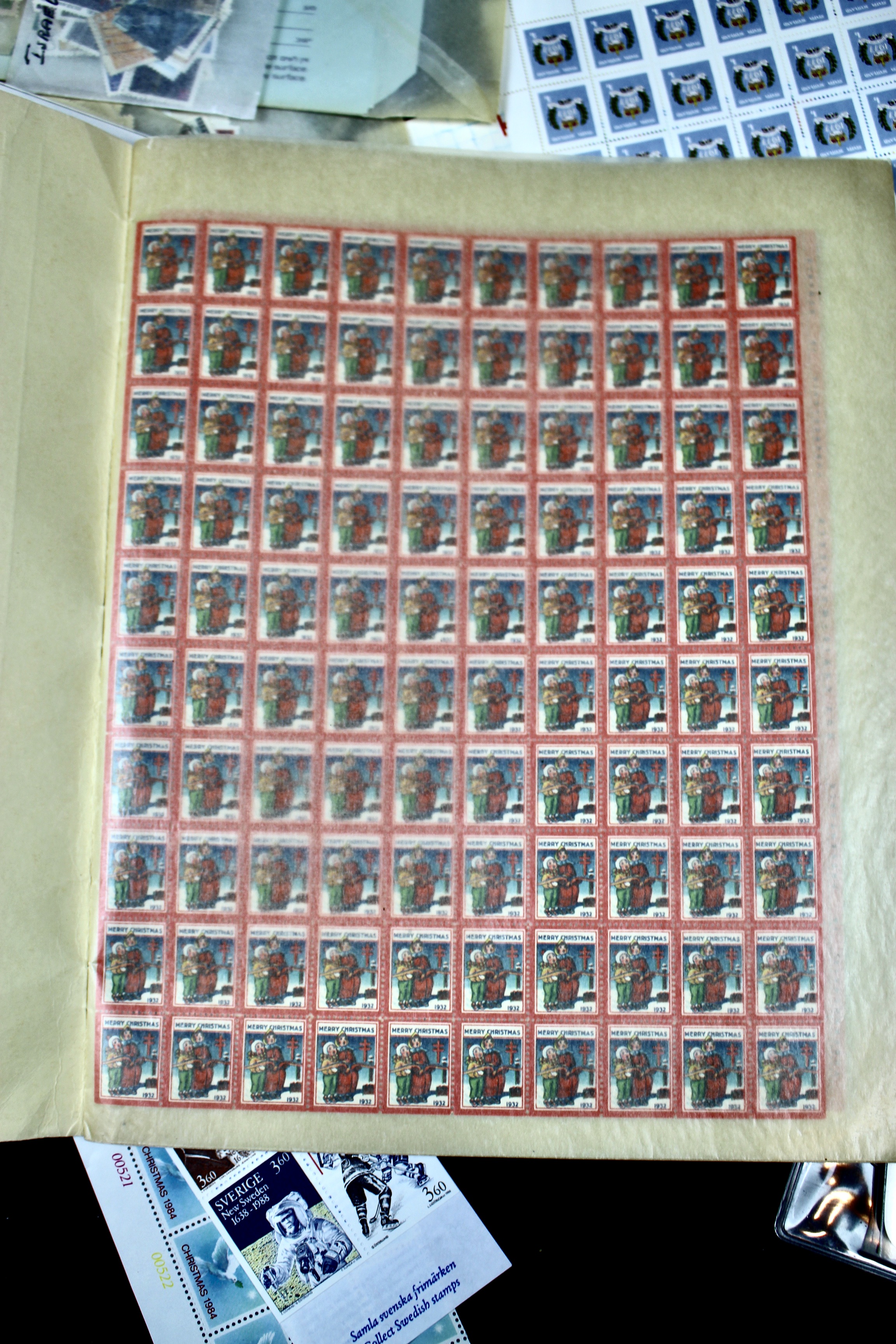 14-Pound Box of Postage Stamps and Stamp Collections