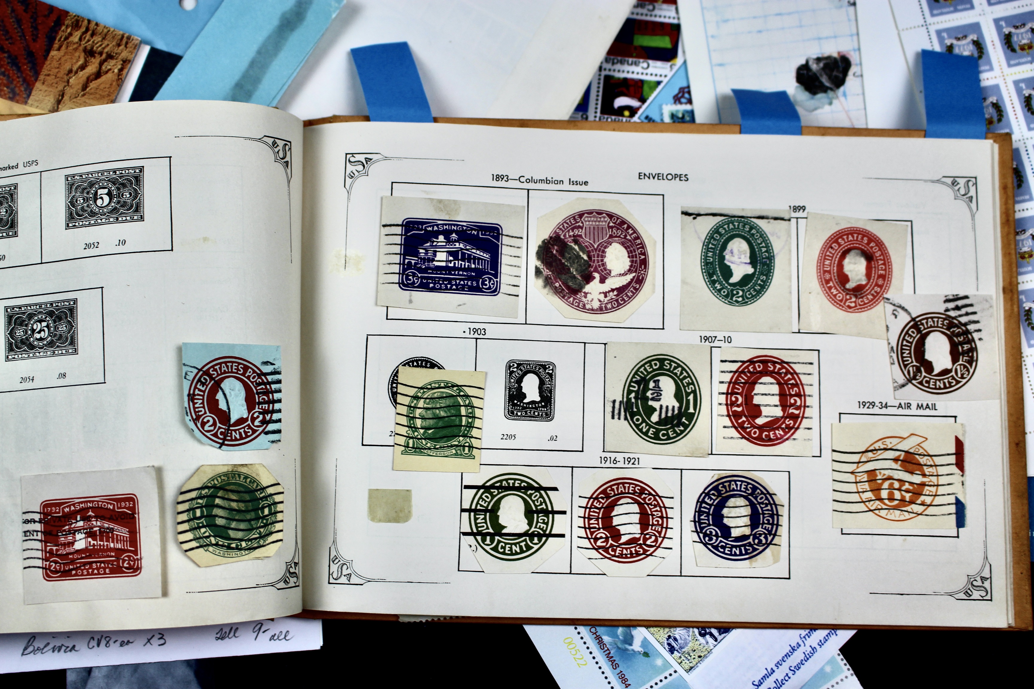 14-Pound Box of Postage Stamps and Stamp Collections