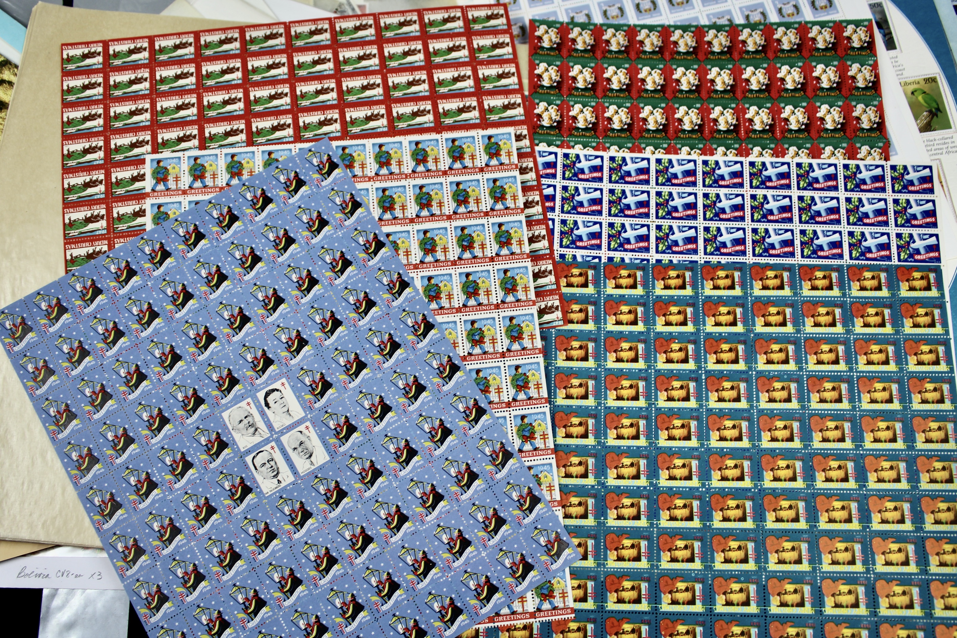 14-Pound Box of Postage Stamps and Stamp Collections