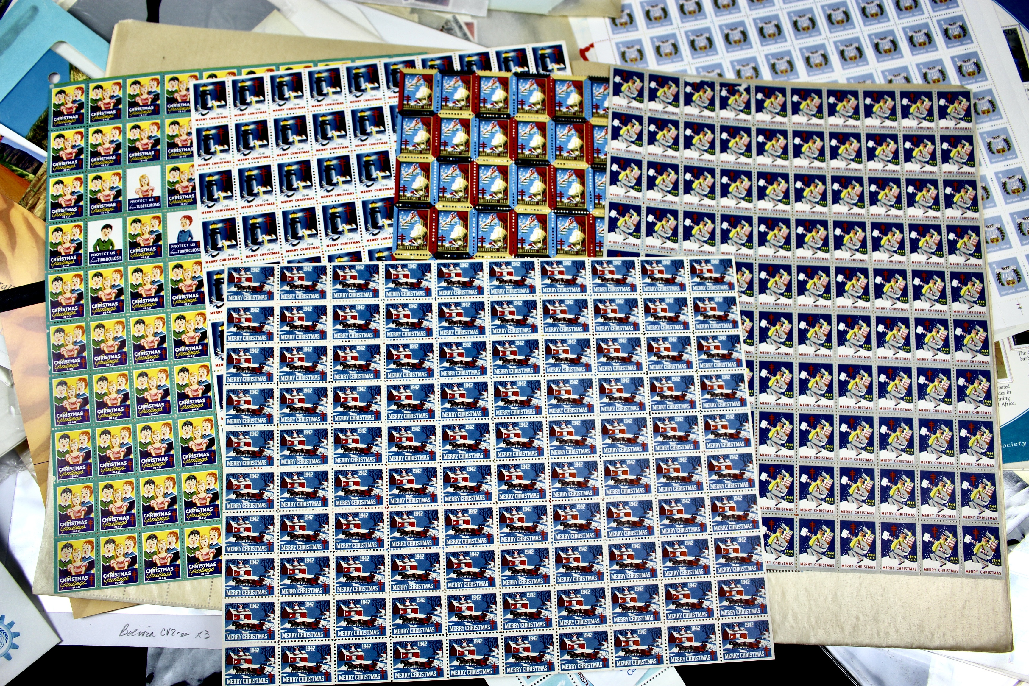 14-Pound Box of Postage Stamps and Stamp Collections