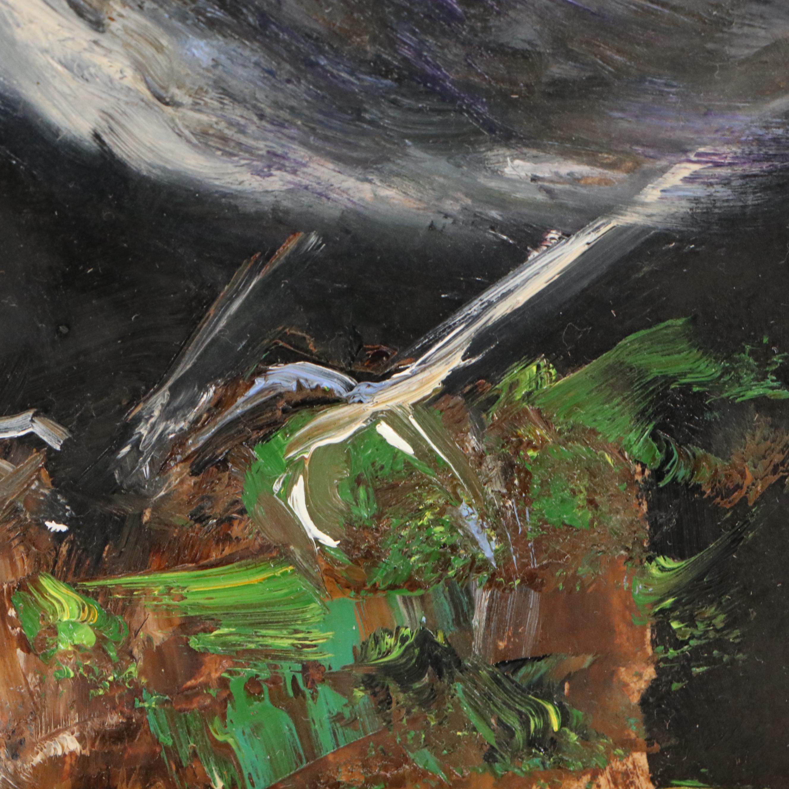 Natalia Demenko Oil Painting of Golden-Crowned Kinglet, Circa 2025