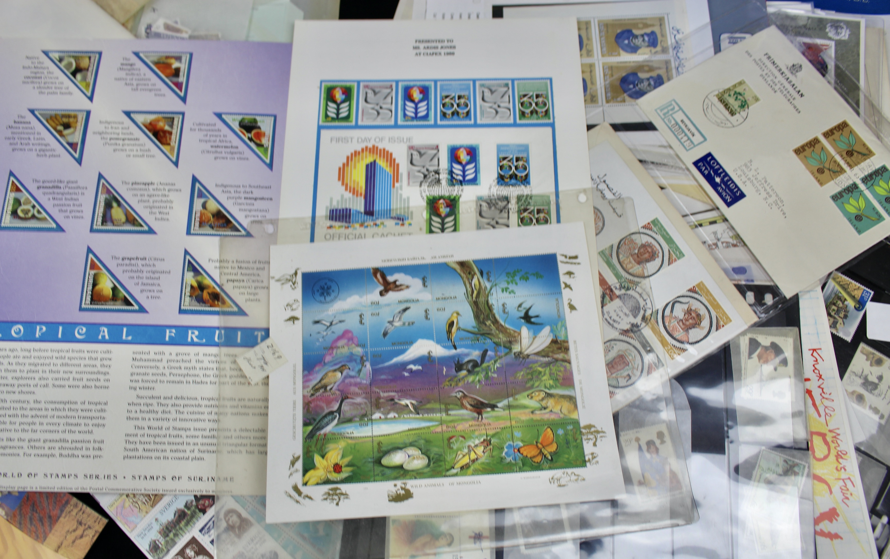 14-Pound Box of Postage Stamps and Stamp Collections