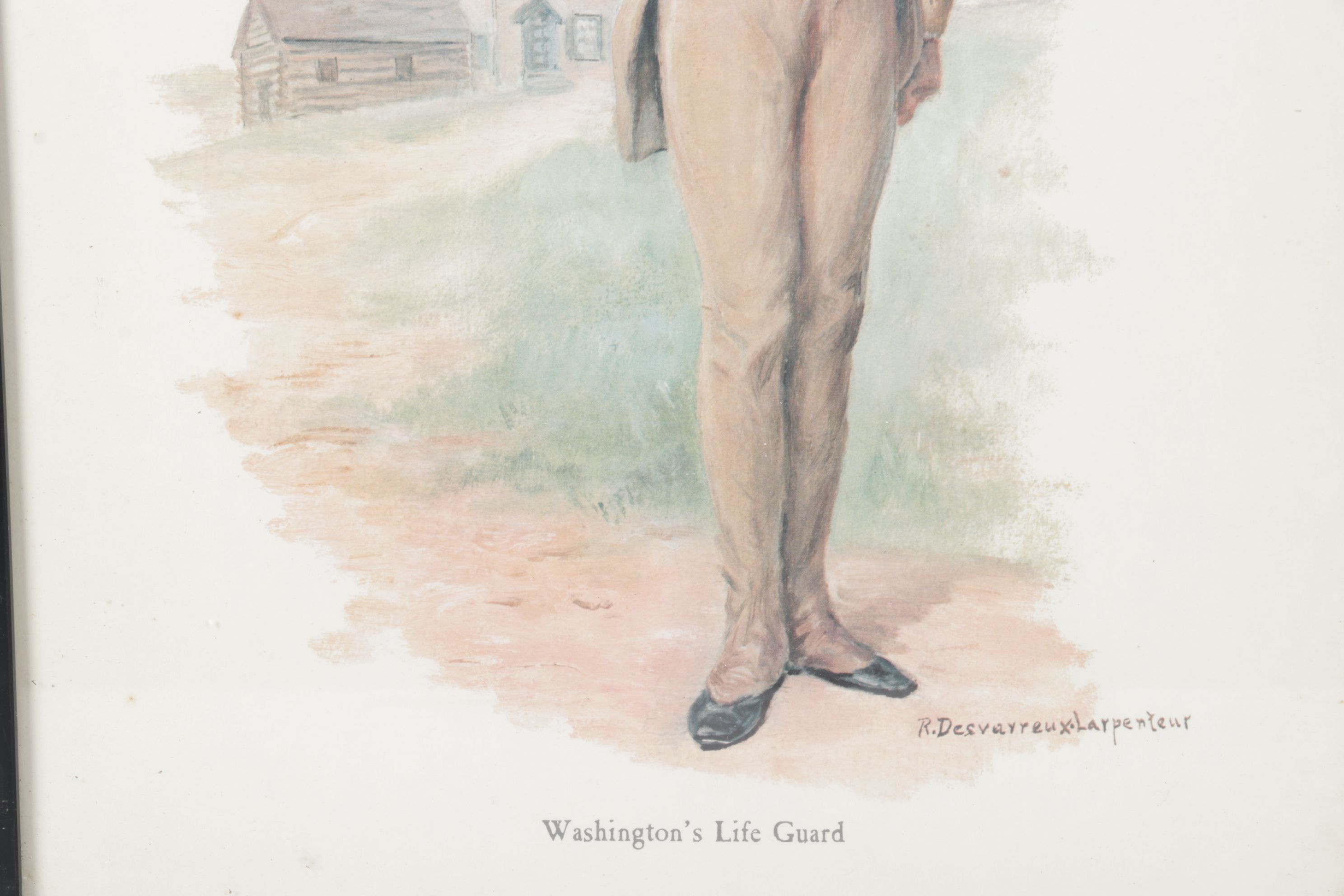 Offset Lithograph After R. Desvarreux-Larpenteur "Washington's Life Guard"