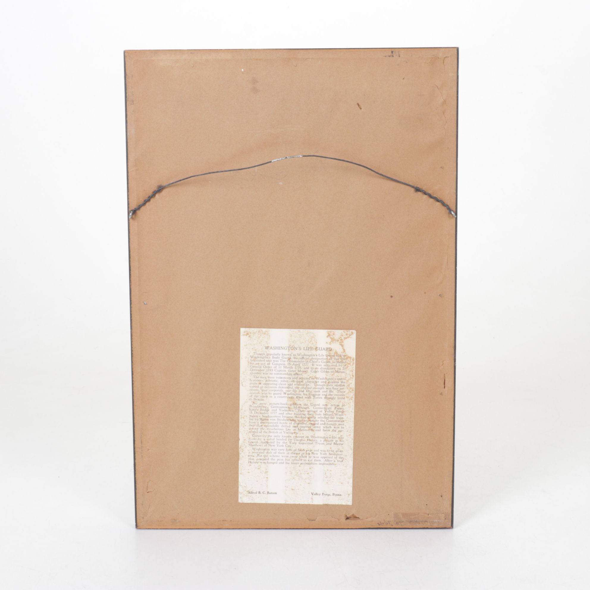 Offset Lithograph After R. Desvarreux-Larpenteur "Washington's Life Guard"