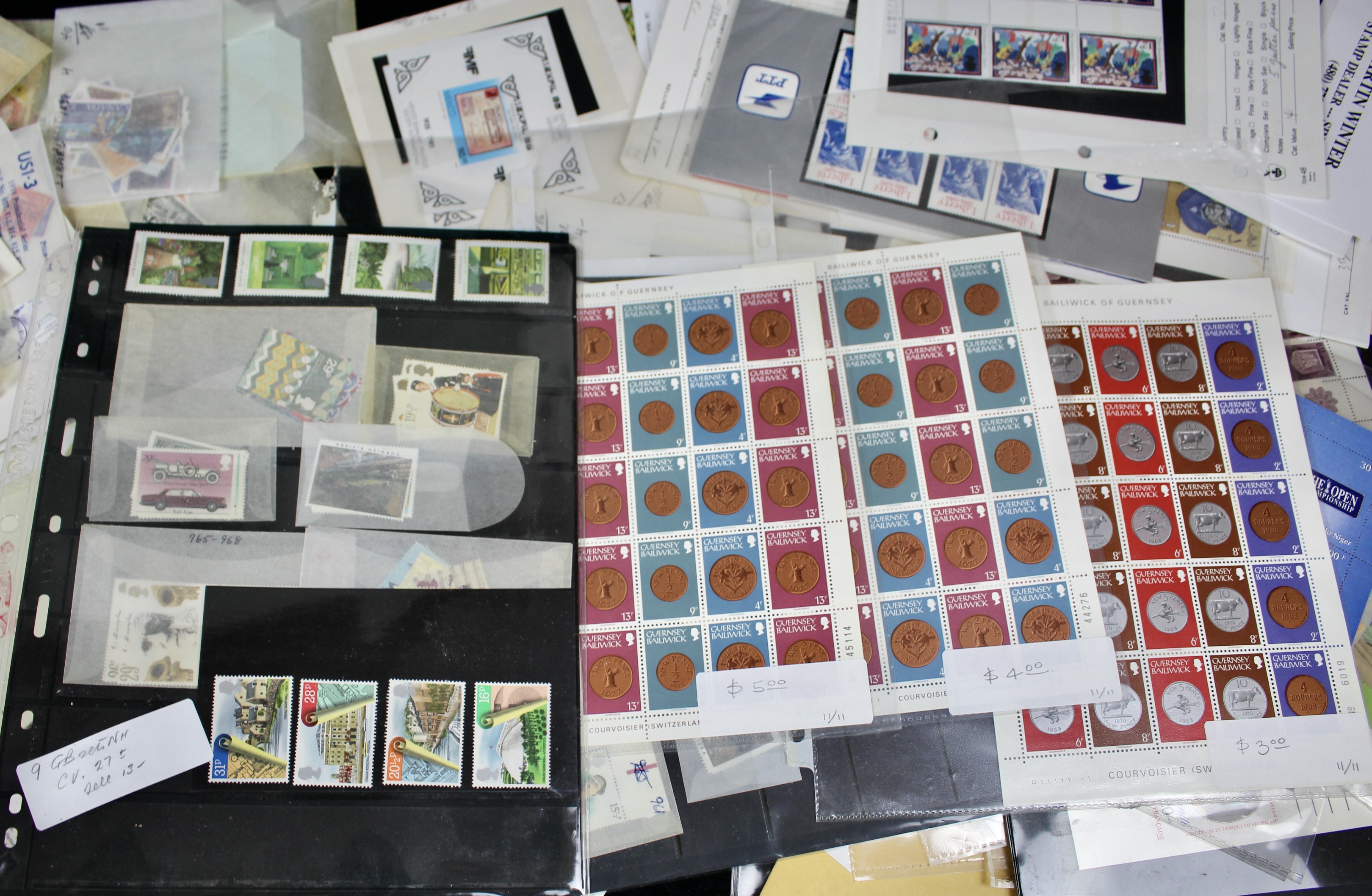 14-Pound Box of Postage Stamps and Stamp Collections