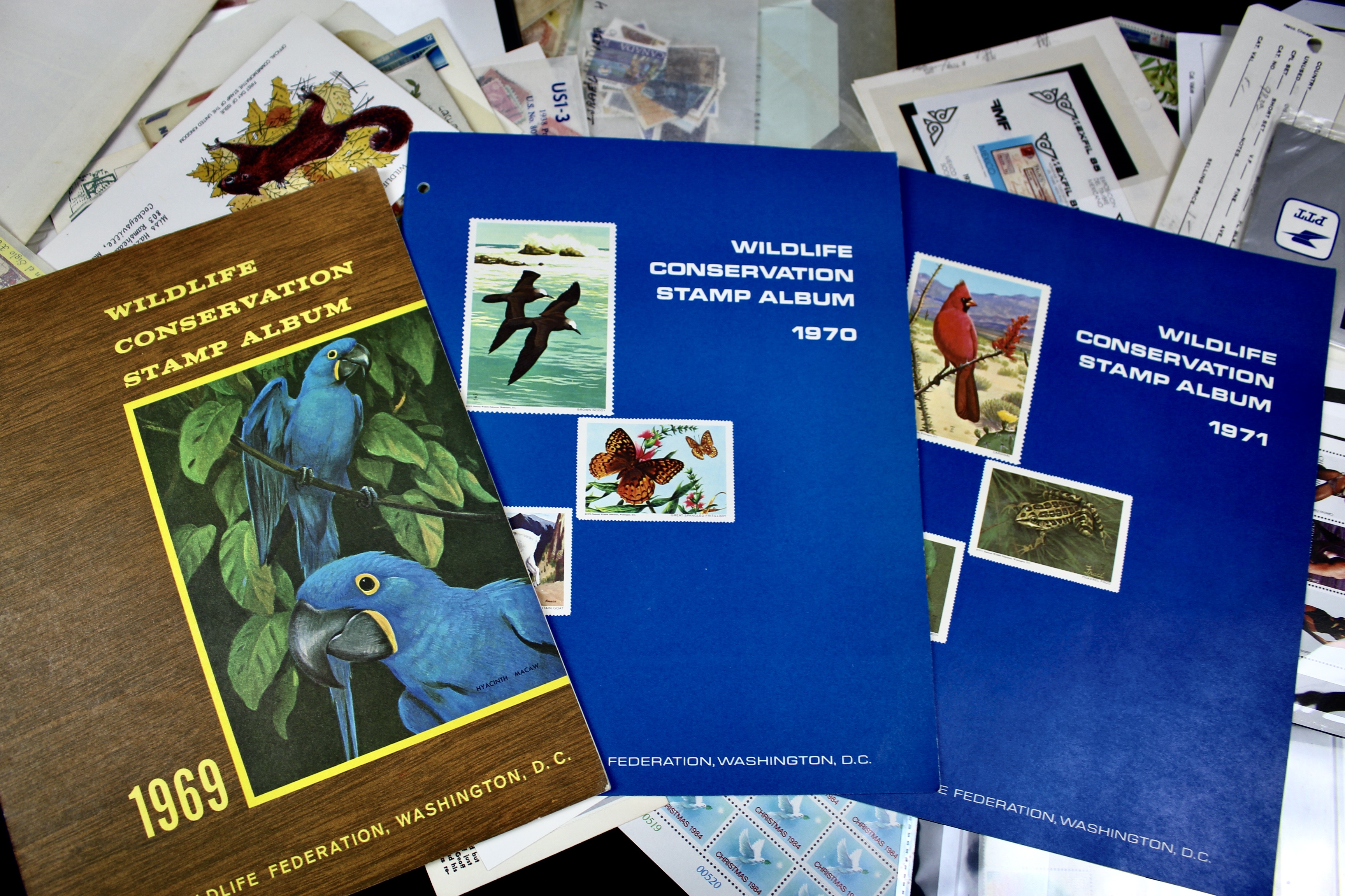 14-Pound Box of Postage Stamps and Stamp Collections