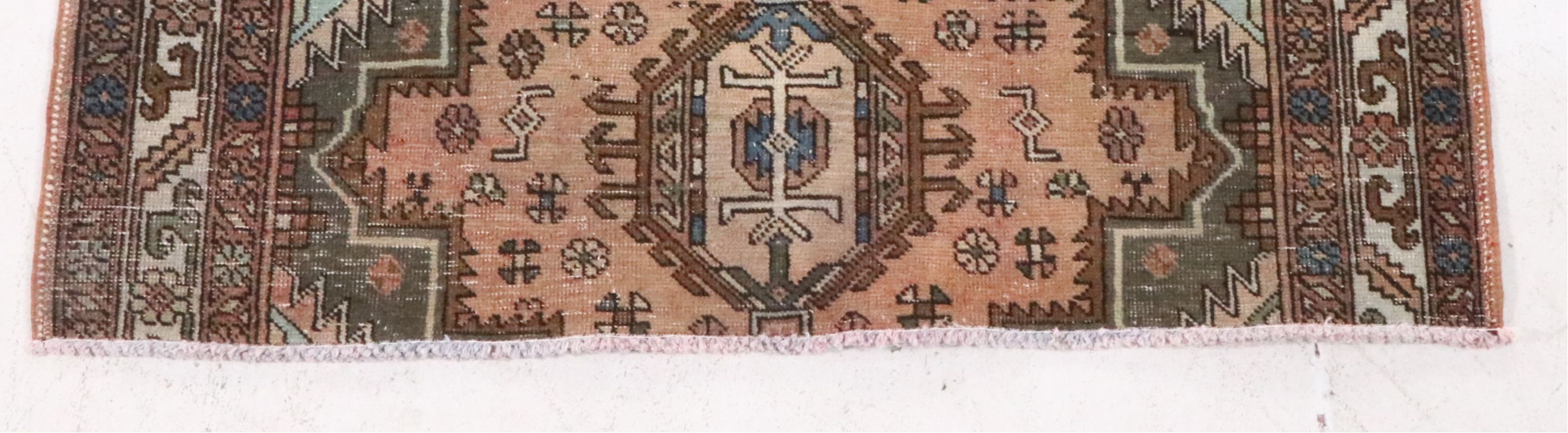 4'8 x 12'10 Hand-Knotted Persian Karaja Long Rug