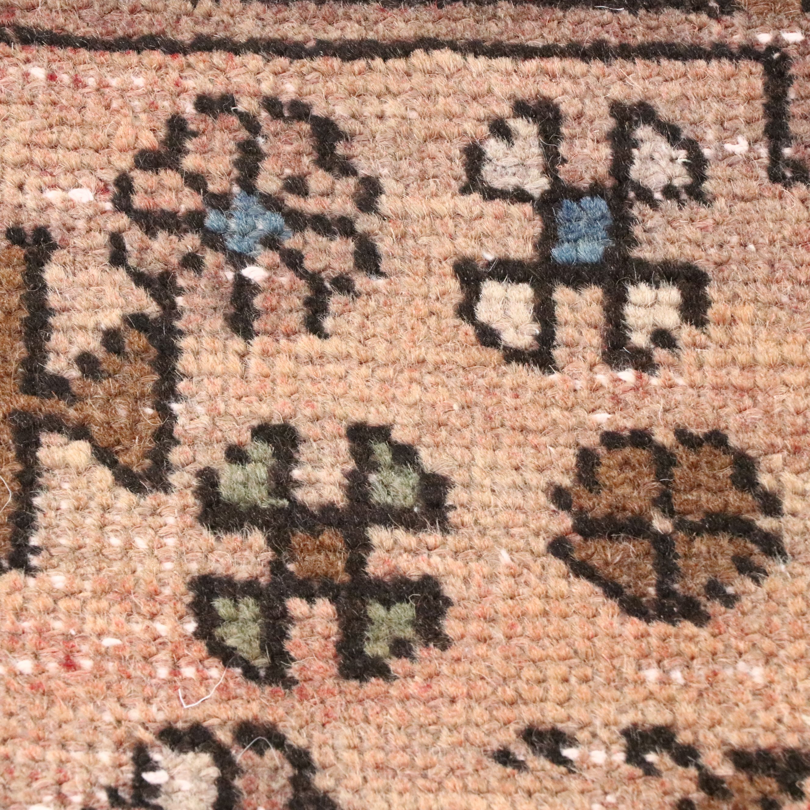 4'8 x 12'10 Hand-Knotted Persian Karaja Long Rug